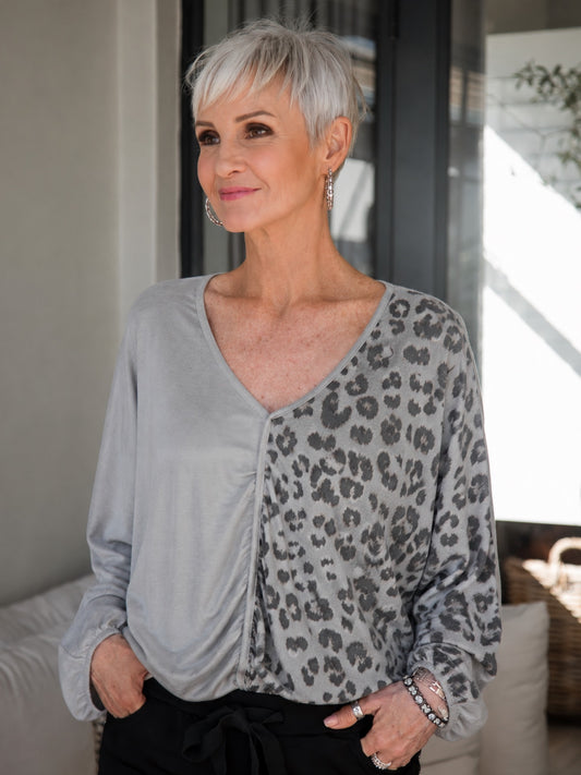 Savanna Duo Top | Grey