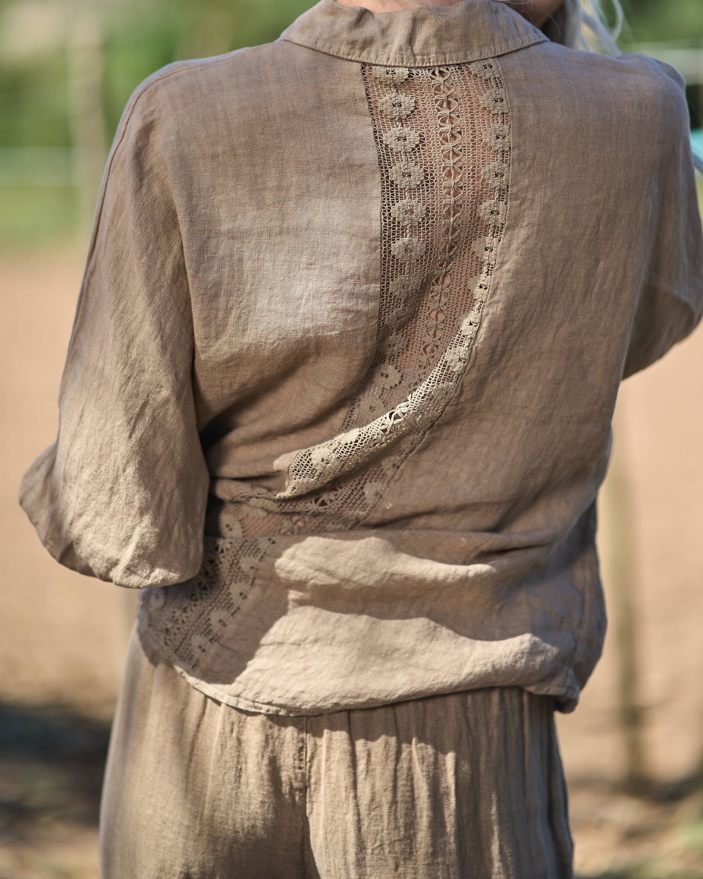 Savannah Linen Top | Camel