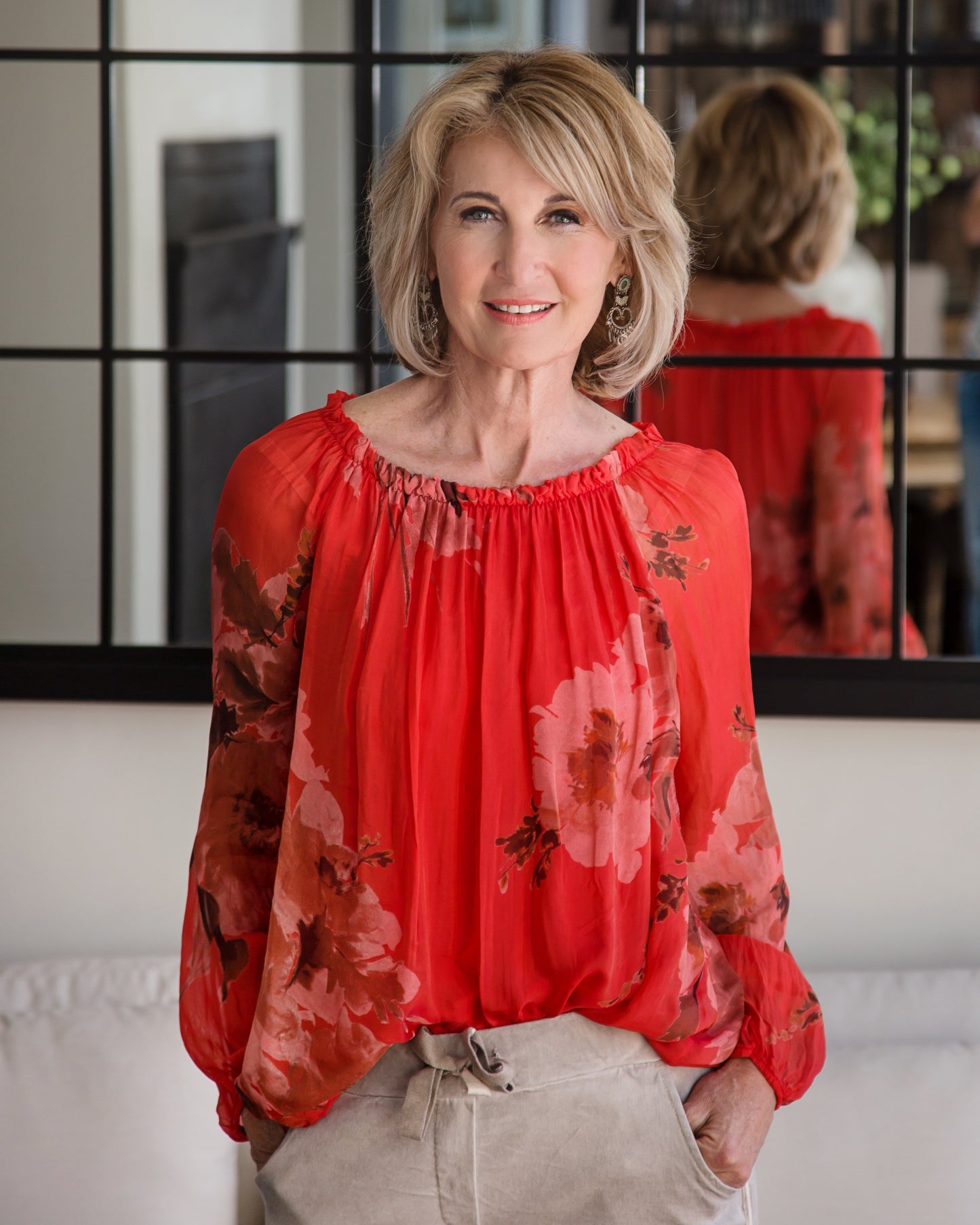 Scarlet Bloom Blouse