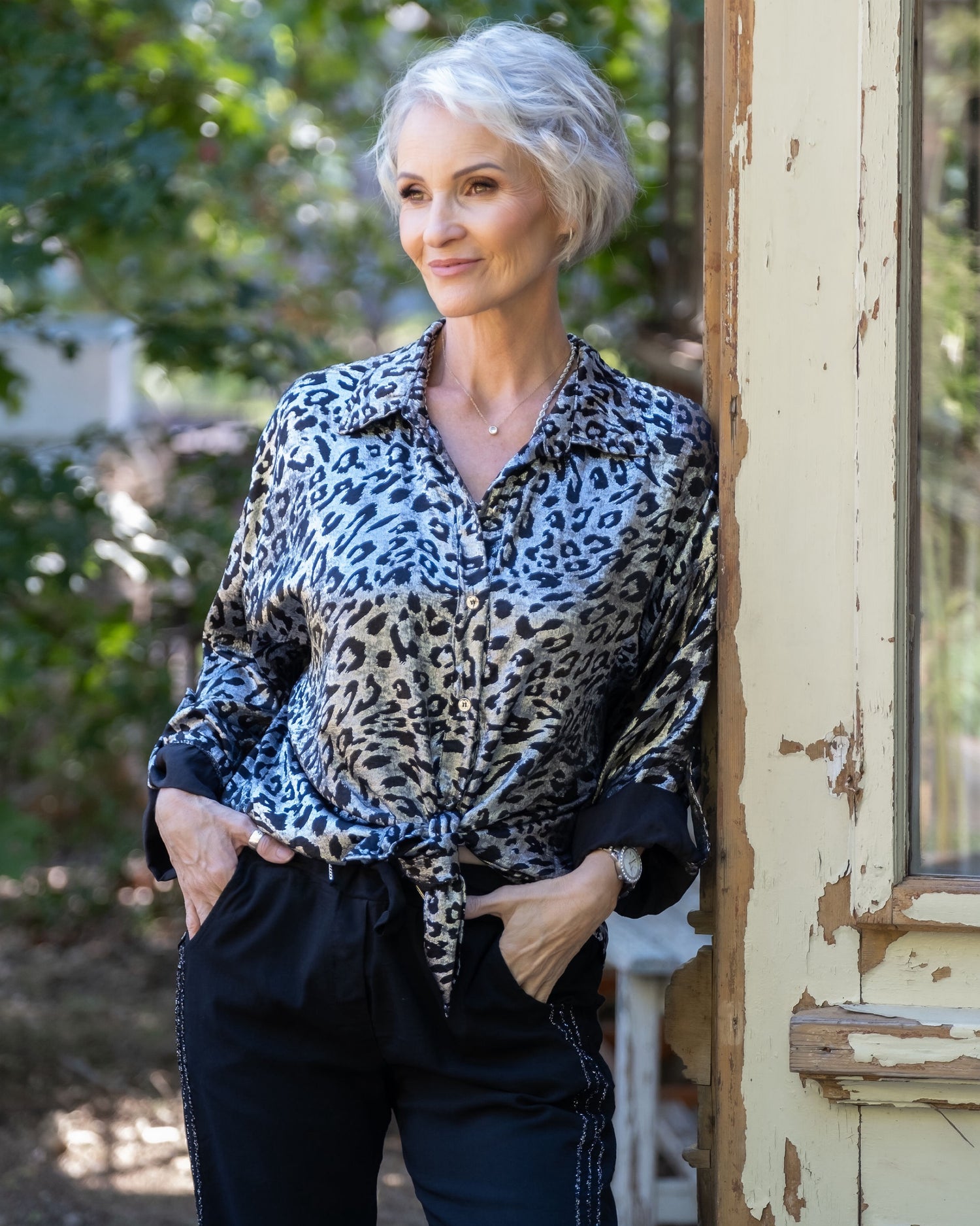 She Moves Wild Top | Silver