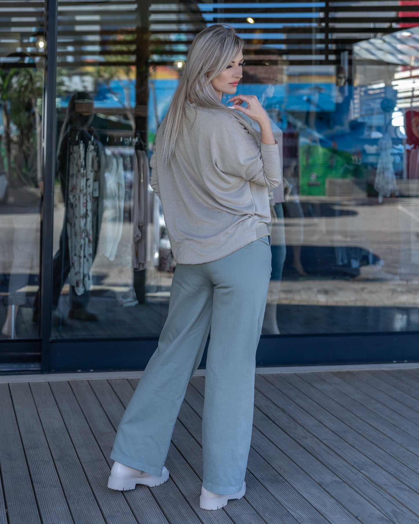 Shine On Me Knit | Beige
