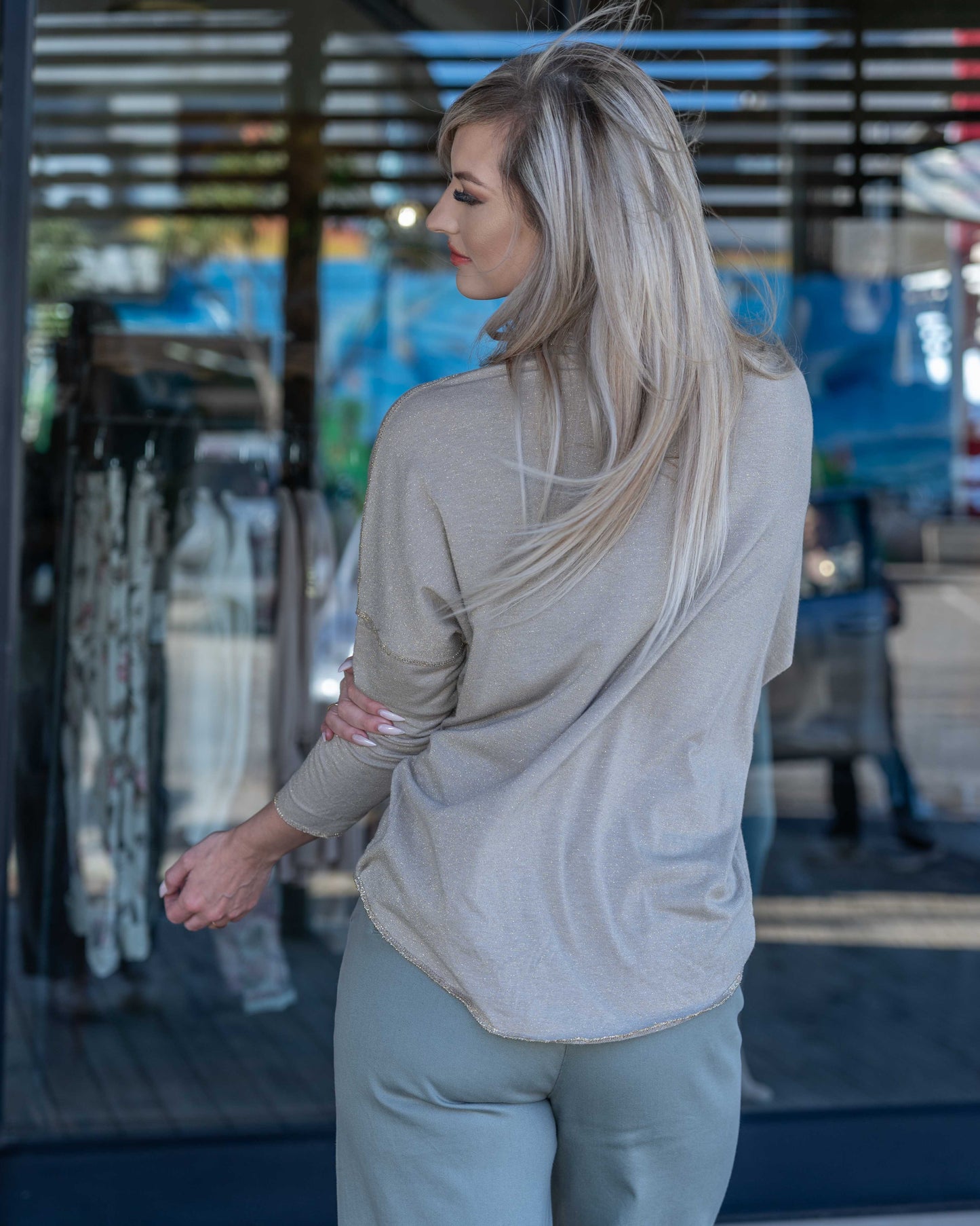 Shine On Me Knit | Beige