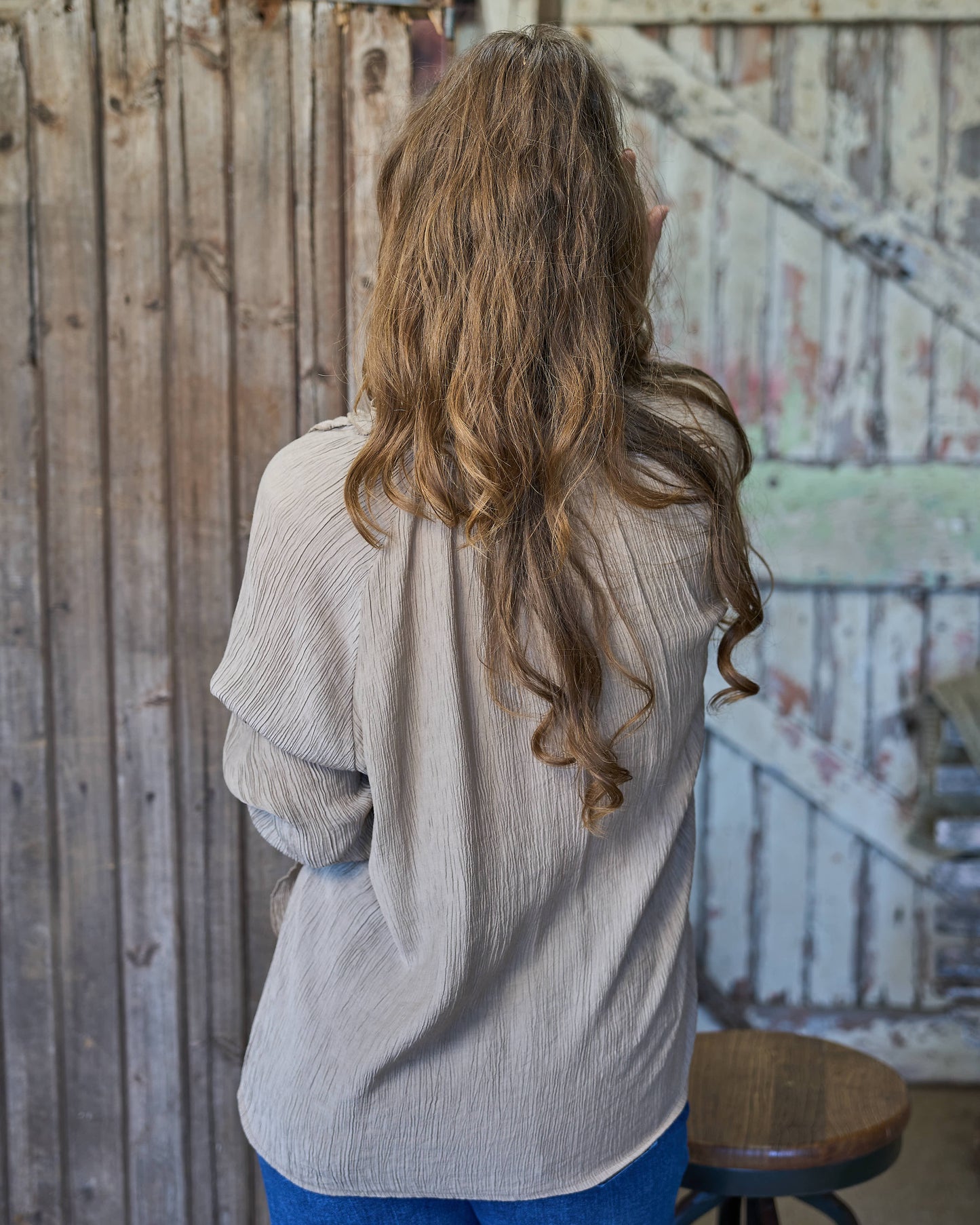 Sienna Frill Top | Gold