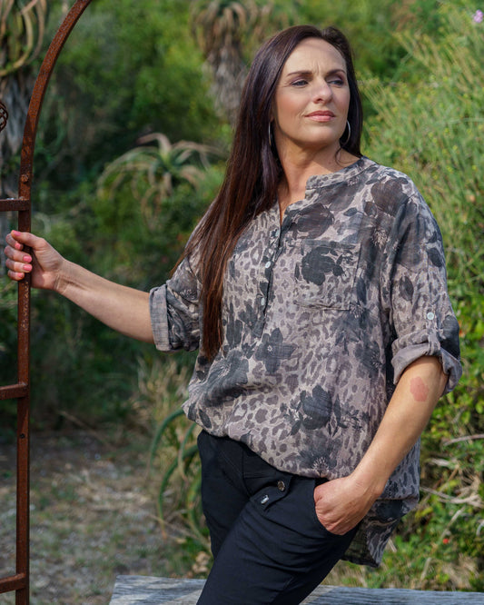 Signature Button Up | Taupe