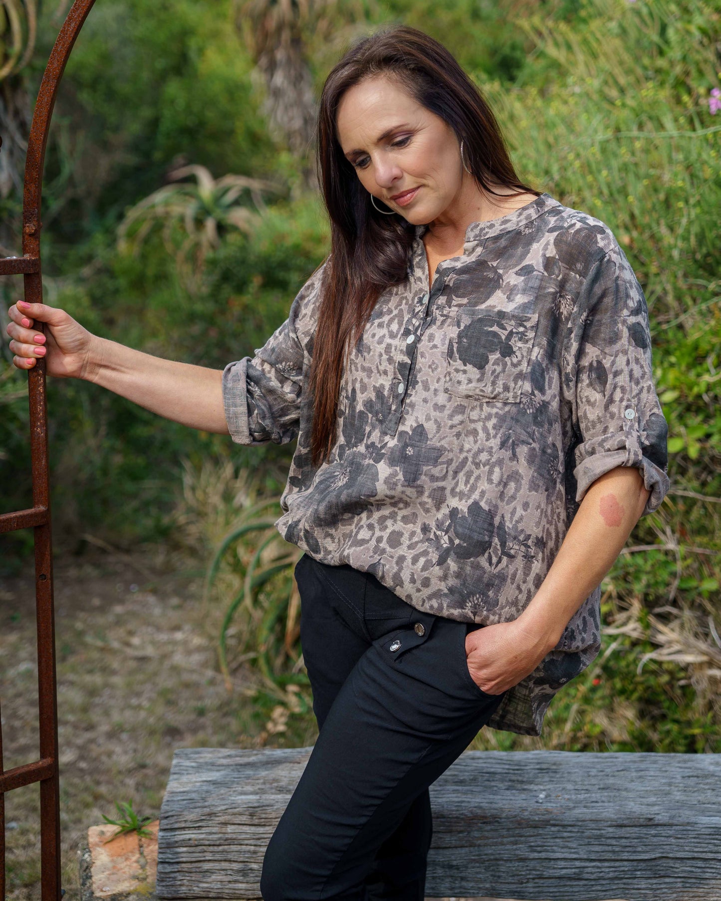 Signature Button Up | Taupe