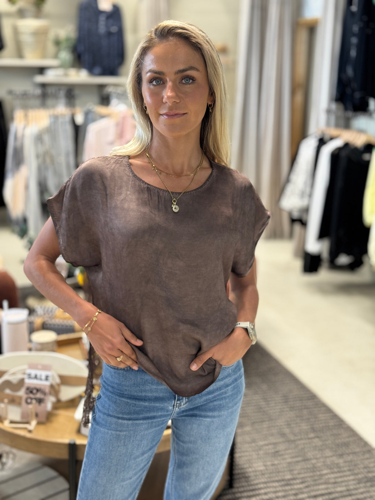 Sorrento Breeze Top | Mocha