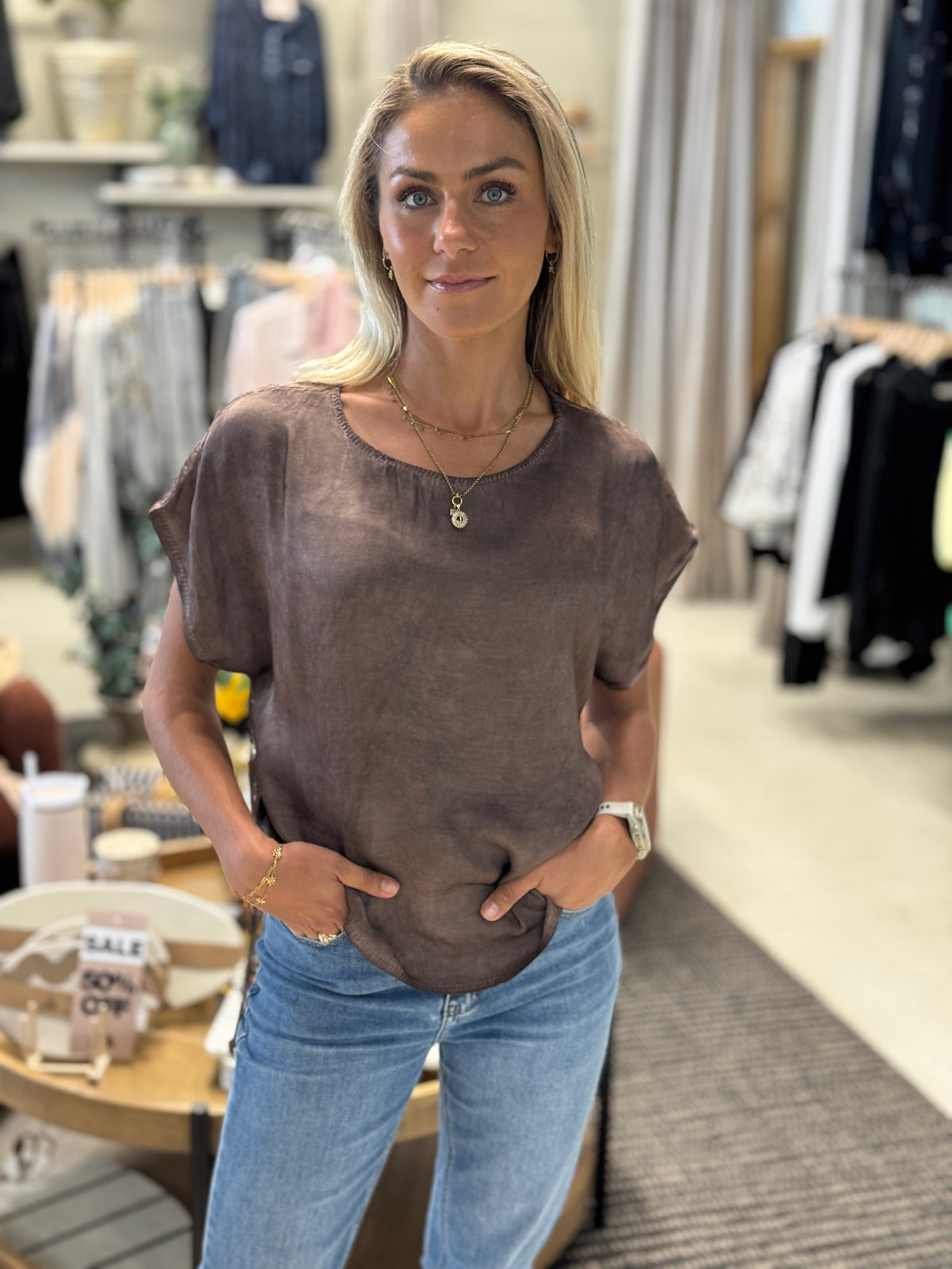 Sorrento Breeze Top | Mocha