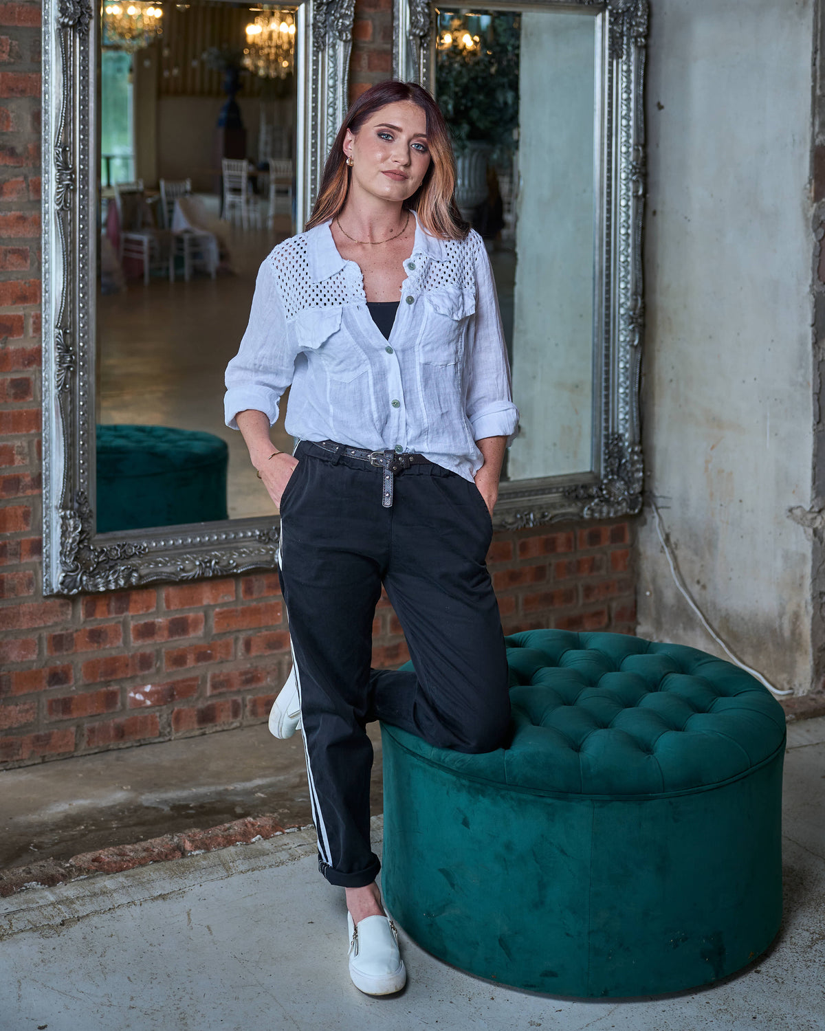 Stand By Me Linen Jacket | White