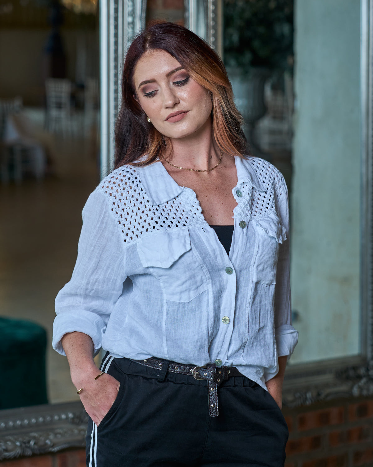 Stand By Me Linen Jacket | White