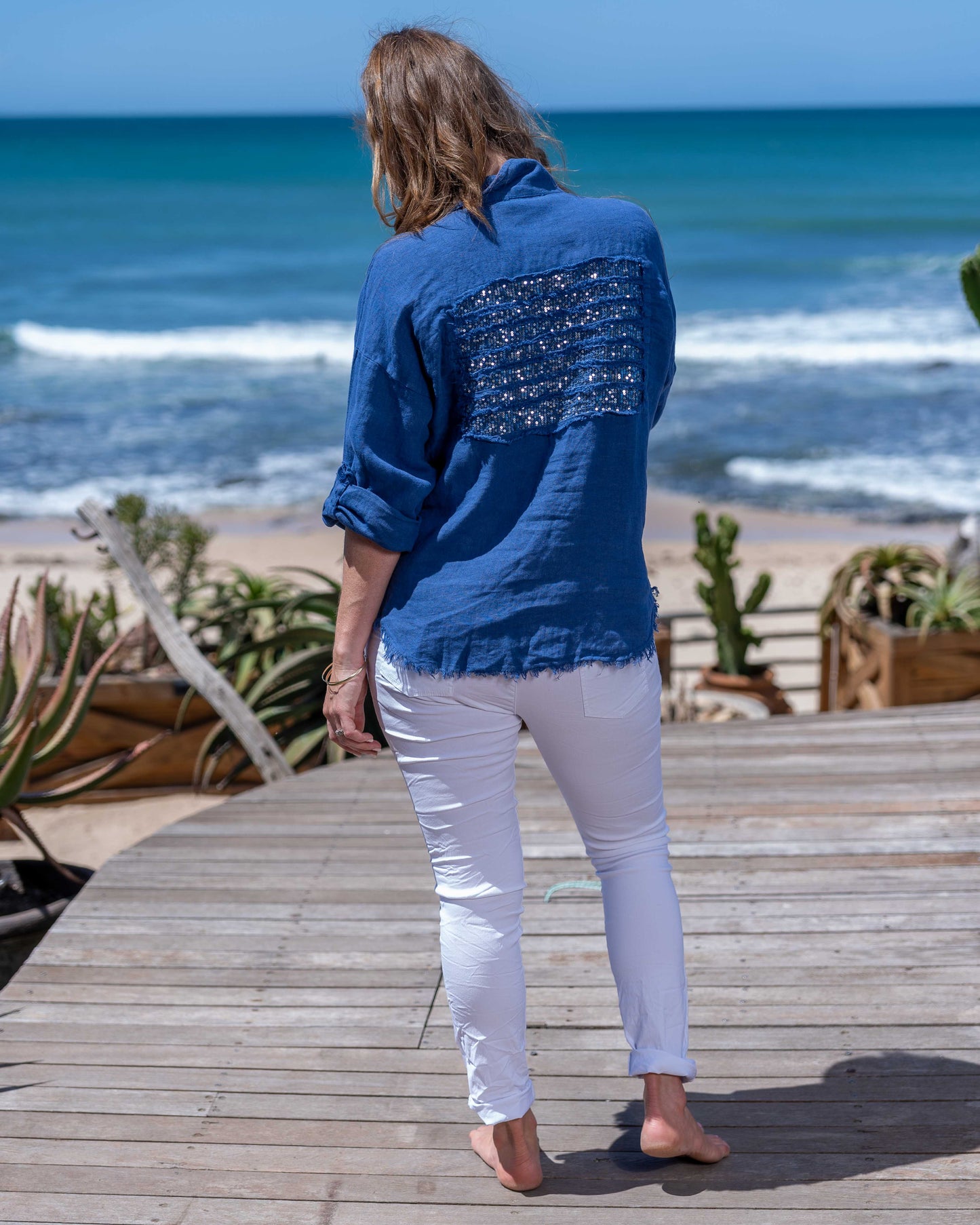 Starlight Linen Shirt | Blue