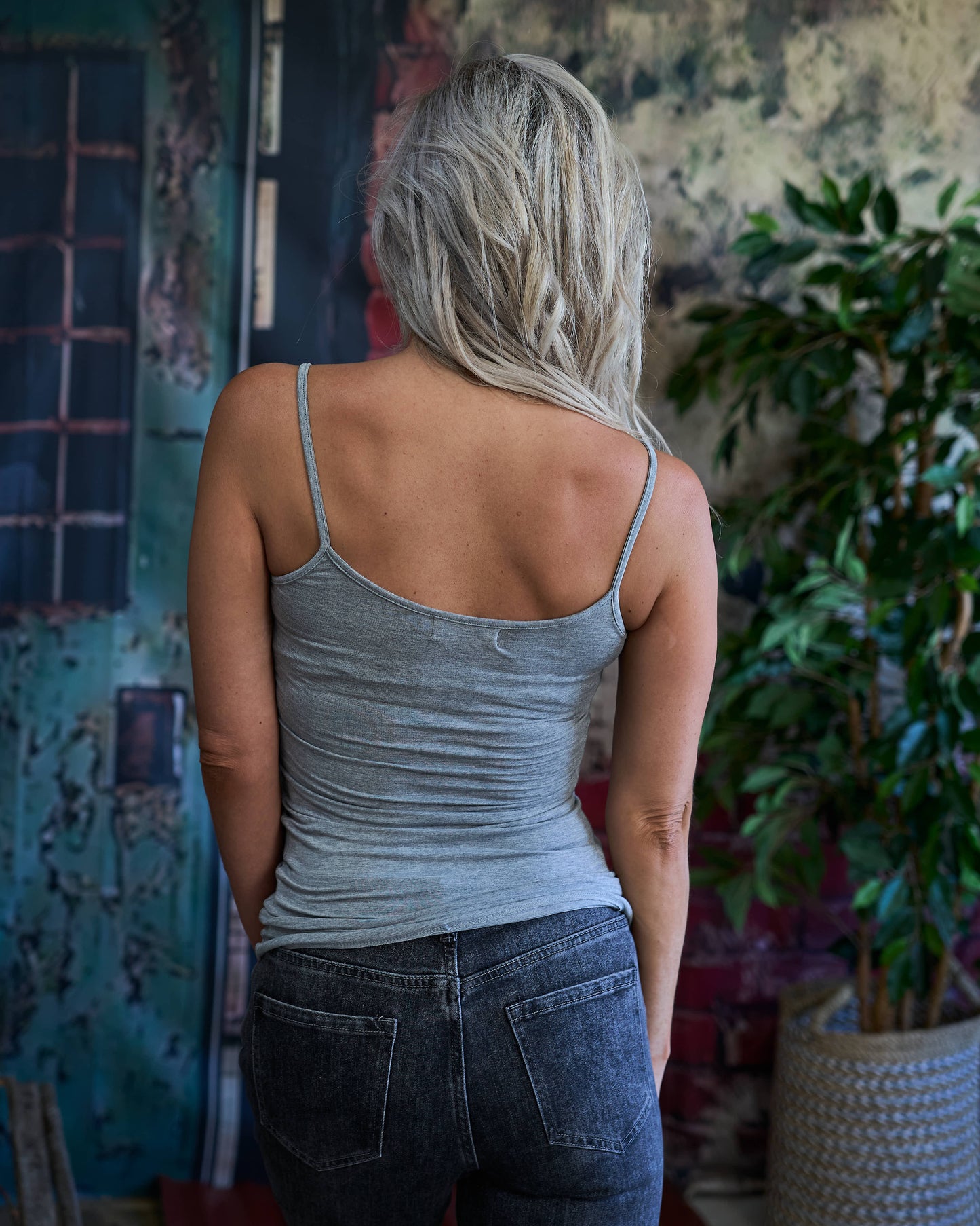 Strappy Cami | Grey Melange