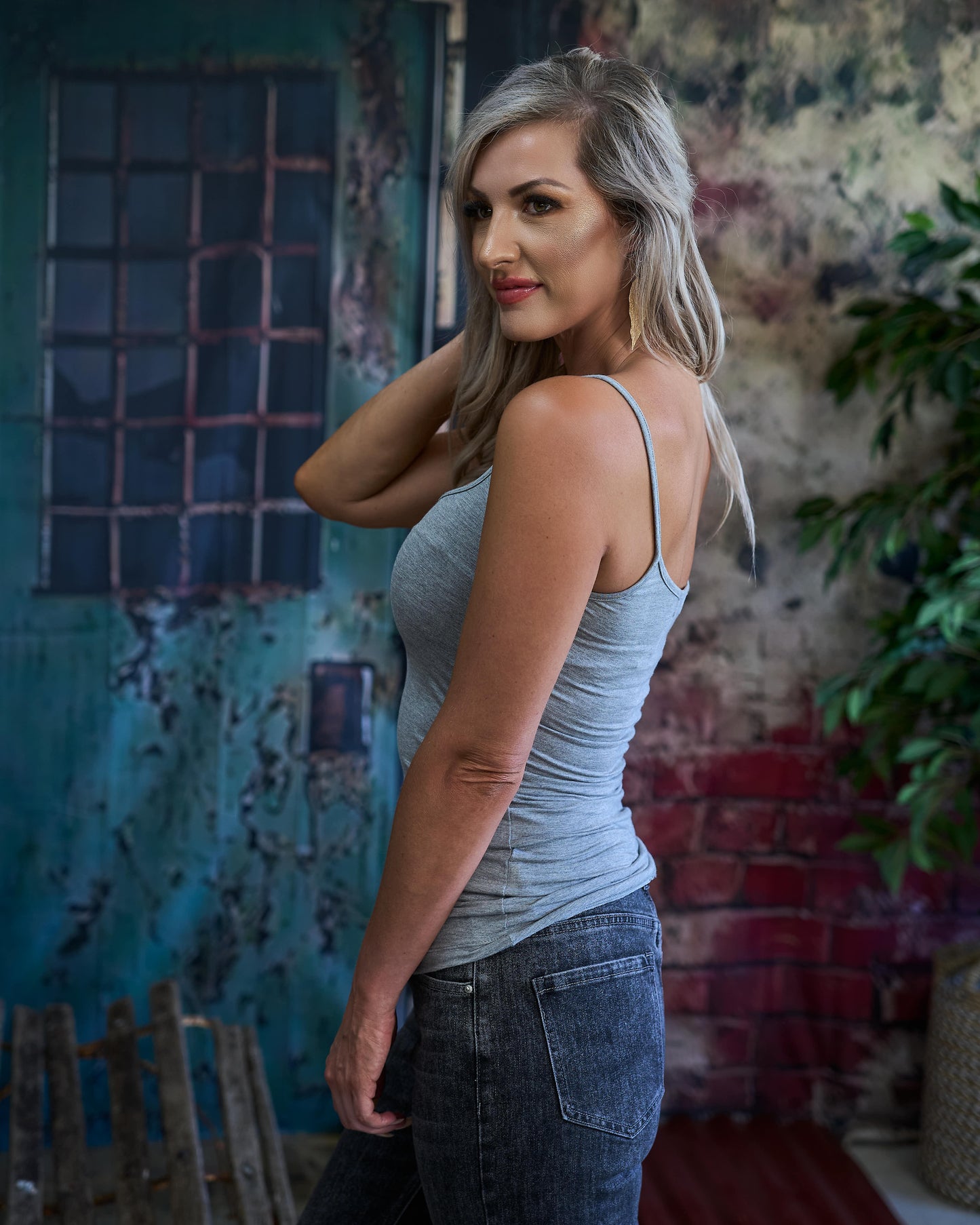 Strappy Cami | Grey Melange