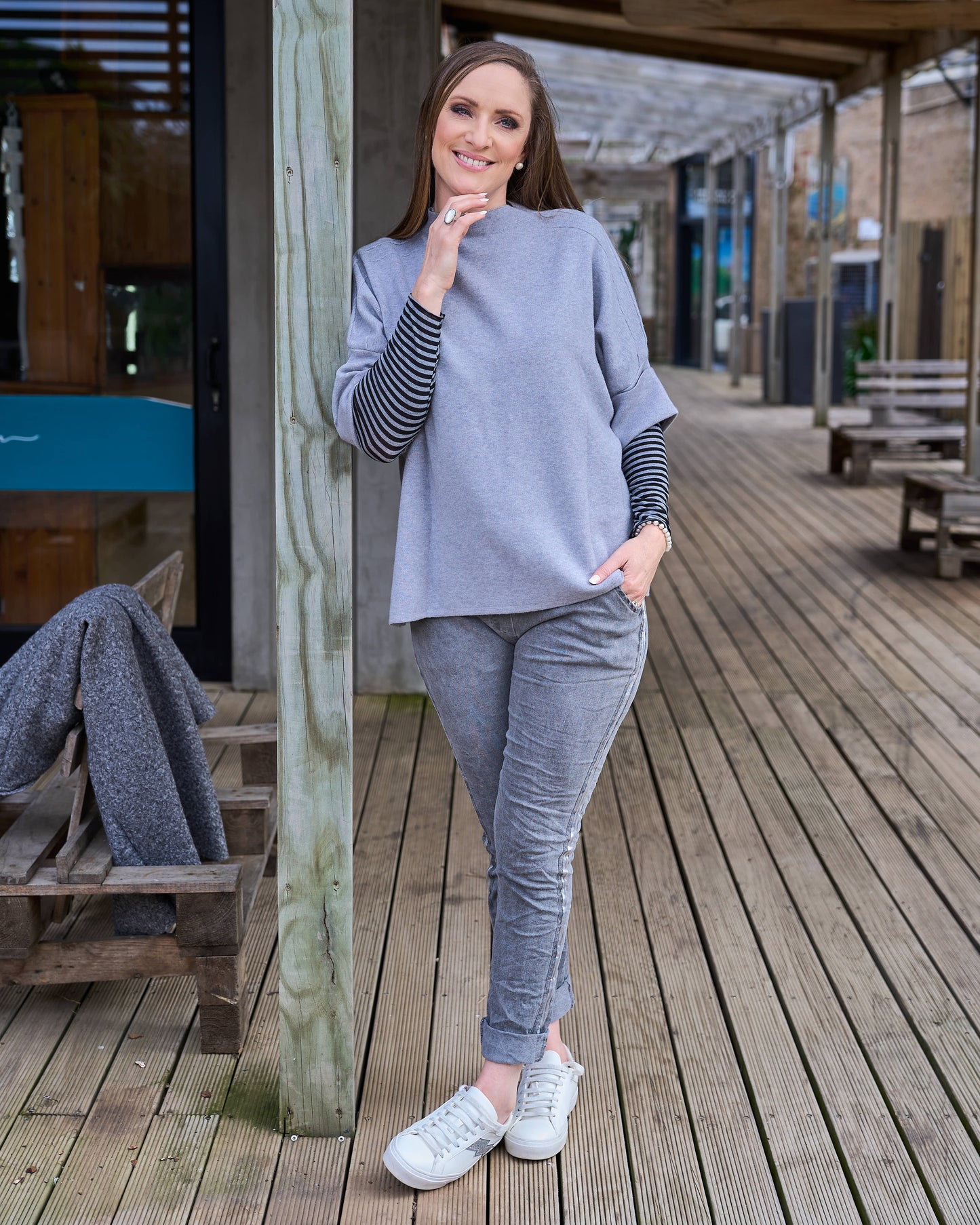 Strike Again Knit | Grey