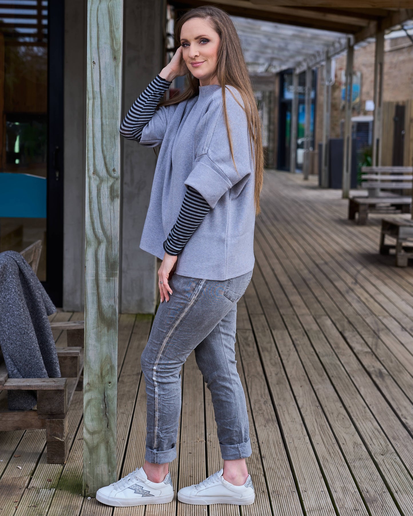 Strike Again Knit | Grey