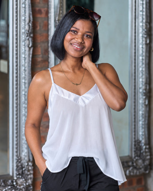 Summer Sky Cami | White