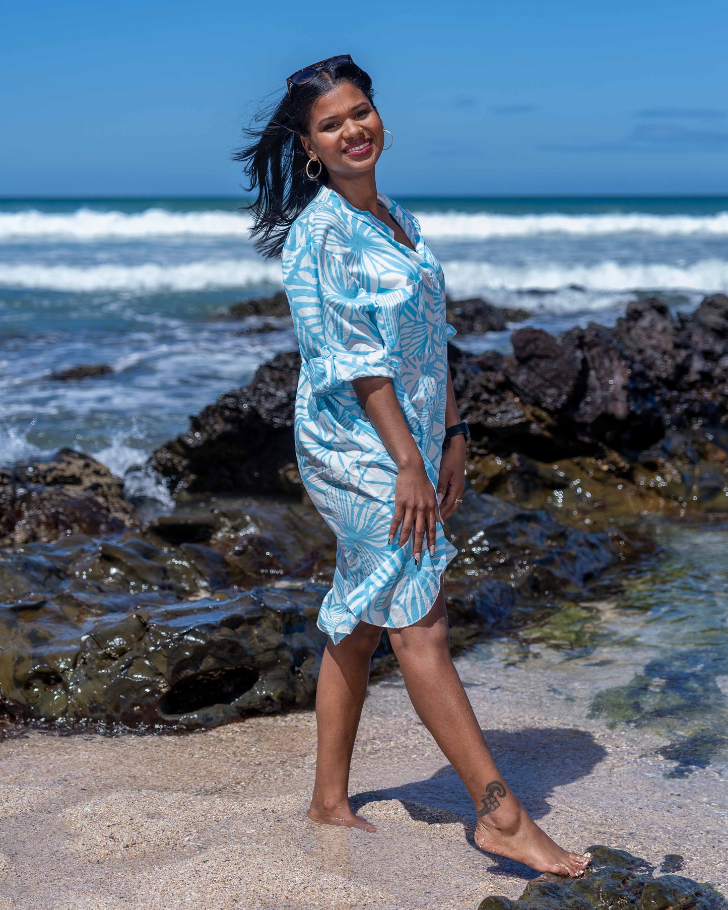 Sunset Kiss Dress | Blue