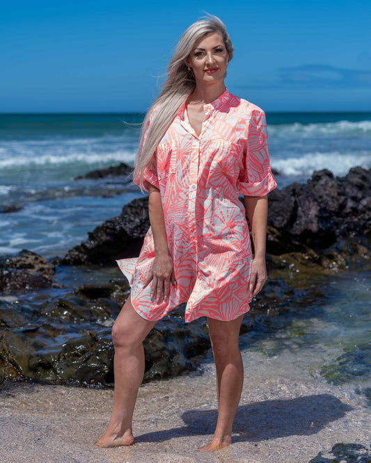 Sunset Kiss Dress | Coral