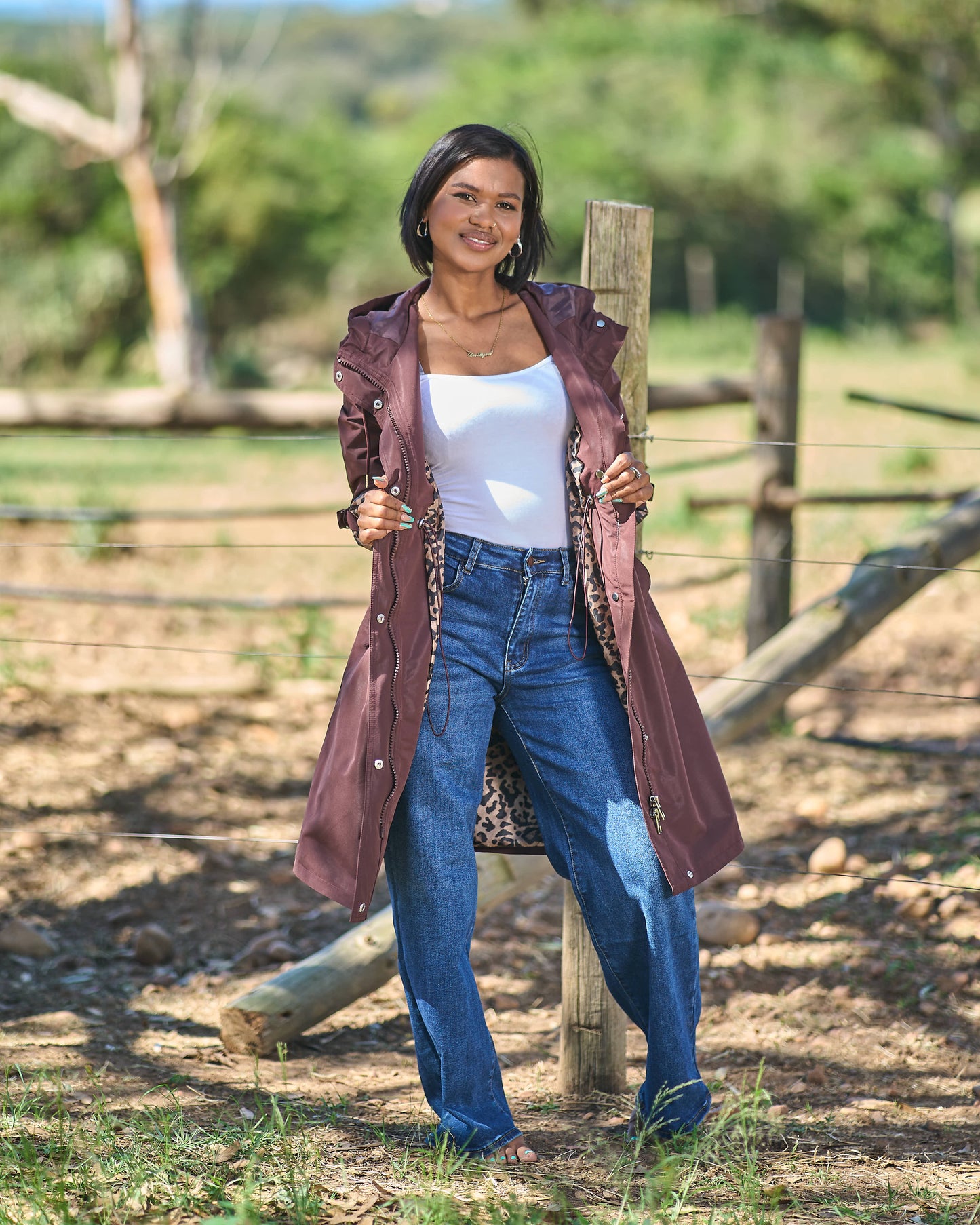 The Bold Lining Coat | Burgundy
