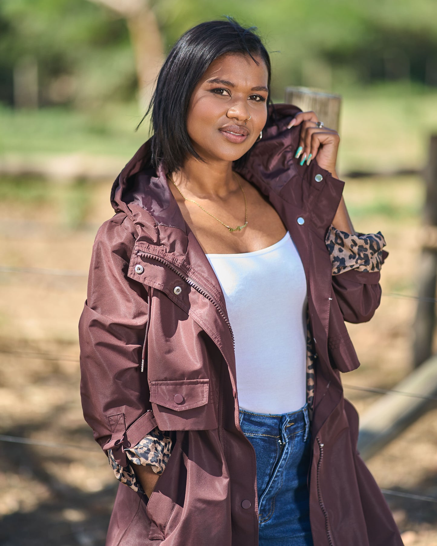 The Bold Lining Coat | Burgundy