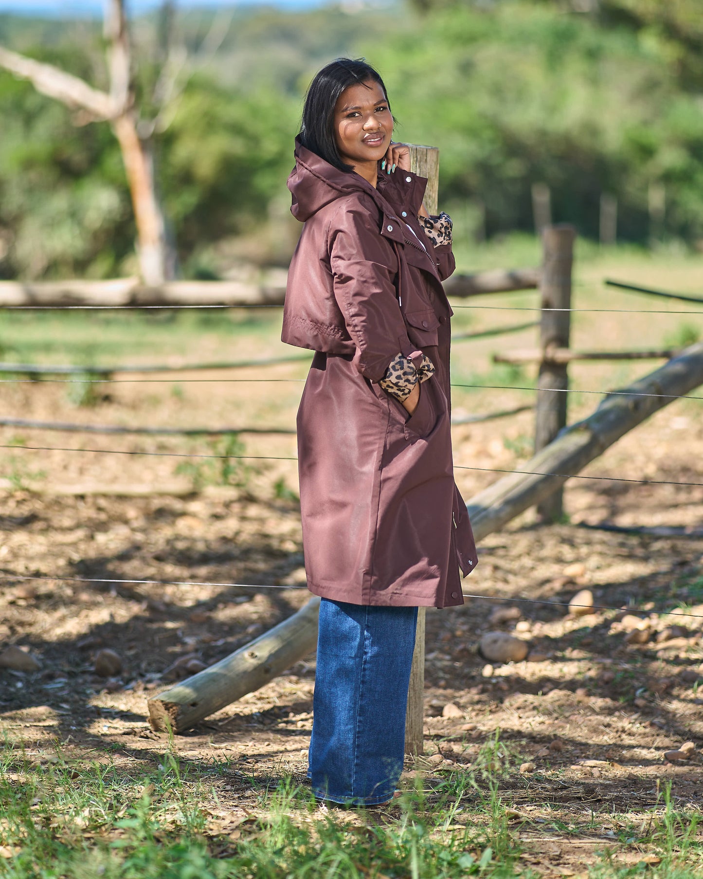 The Bold Lining Coat | Burgundy