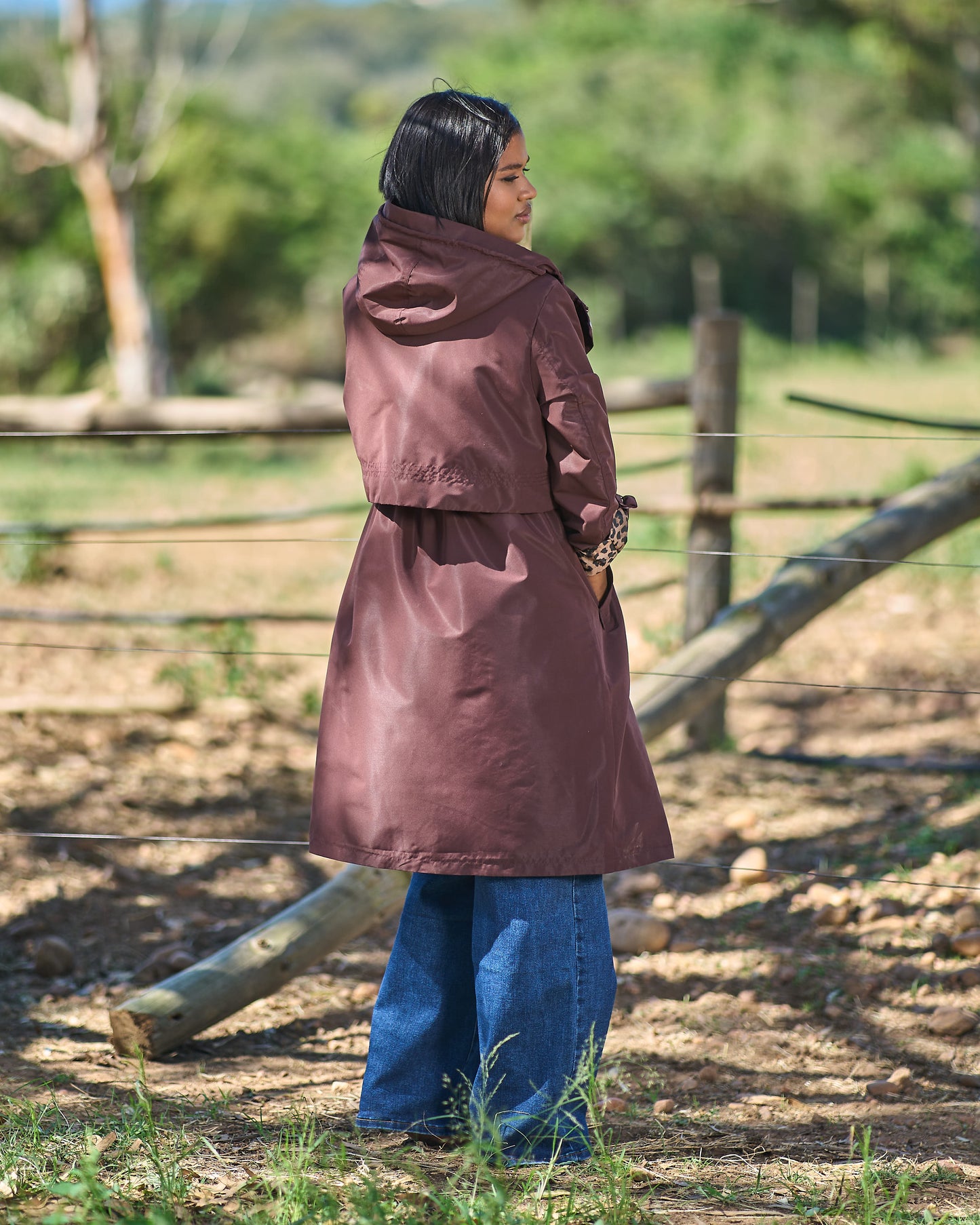 The Bold Lining Coat | Burgundy
