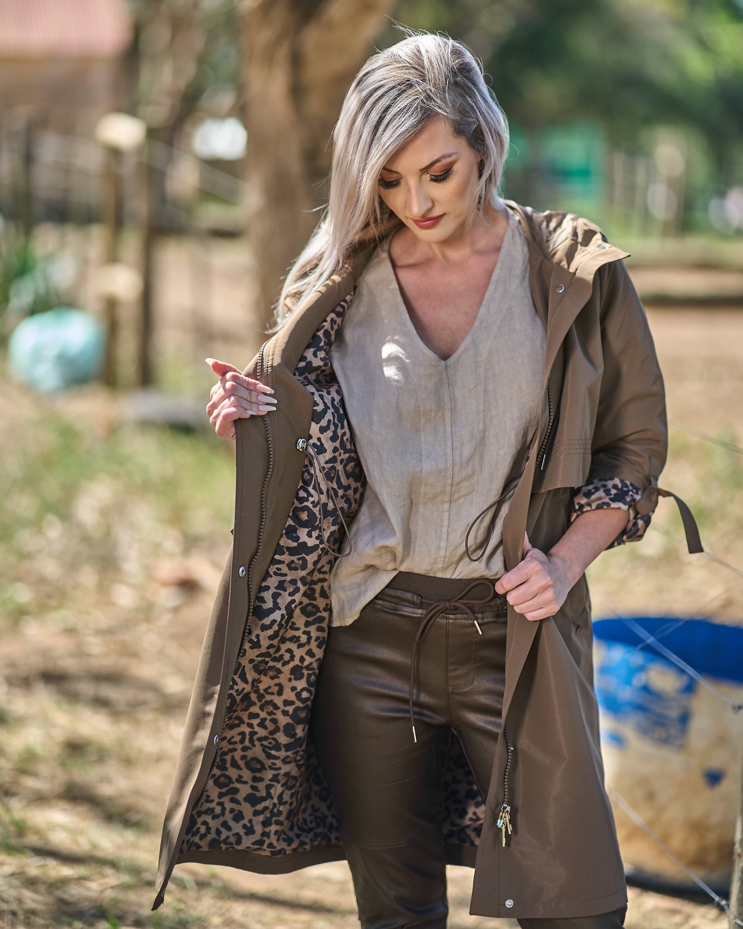 The Bold Lining Coat | Camel