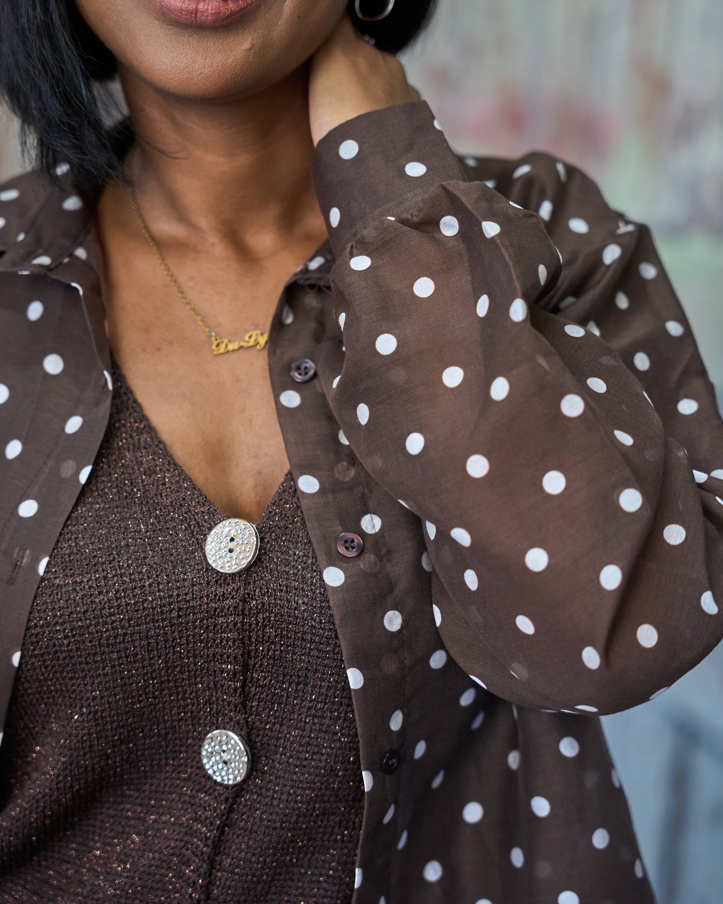 The Edit Button Vest | Brown