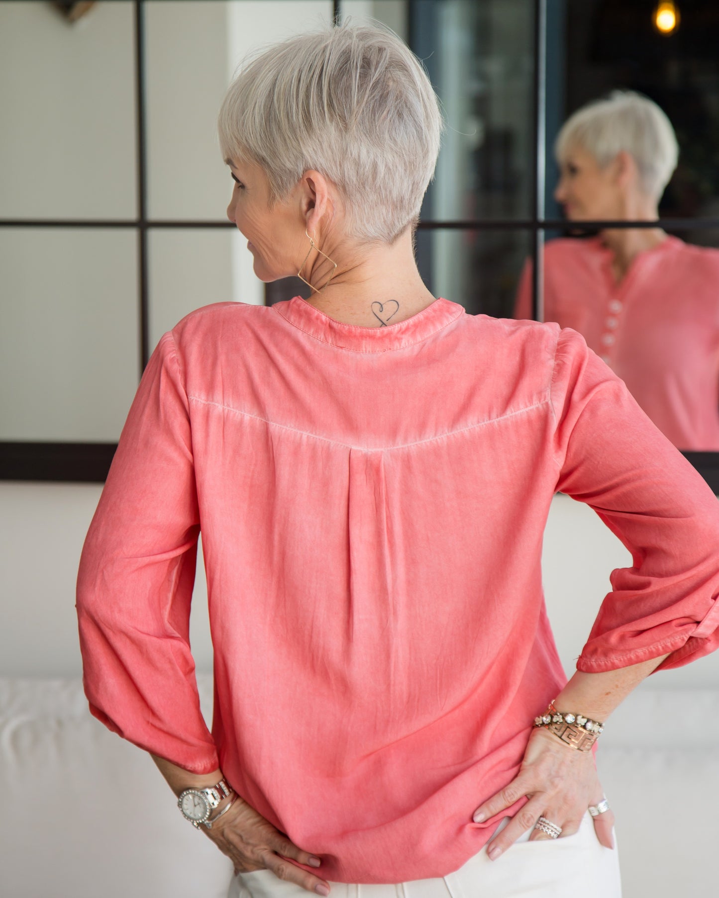 French Kiss Shirt | Coral