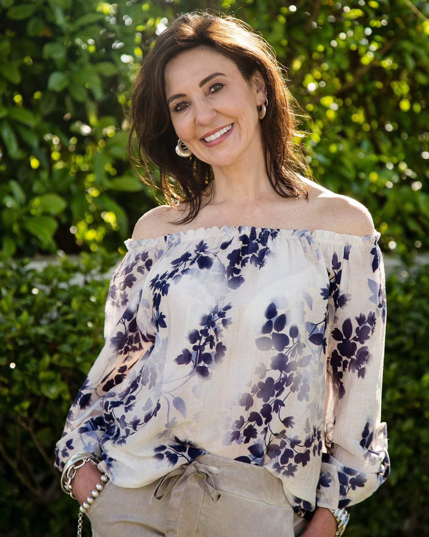 Indigo Bloom Top | Blue
