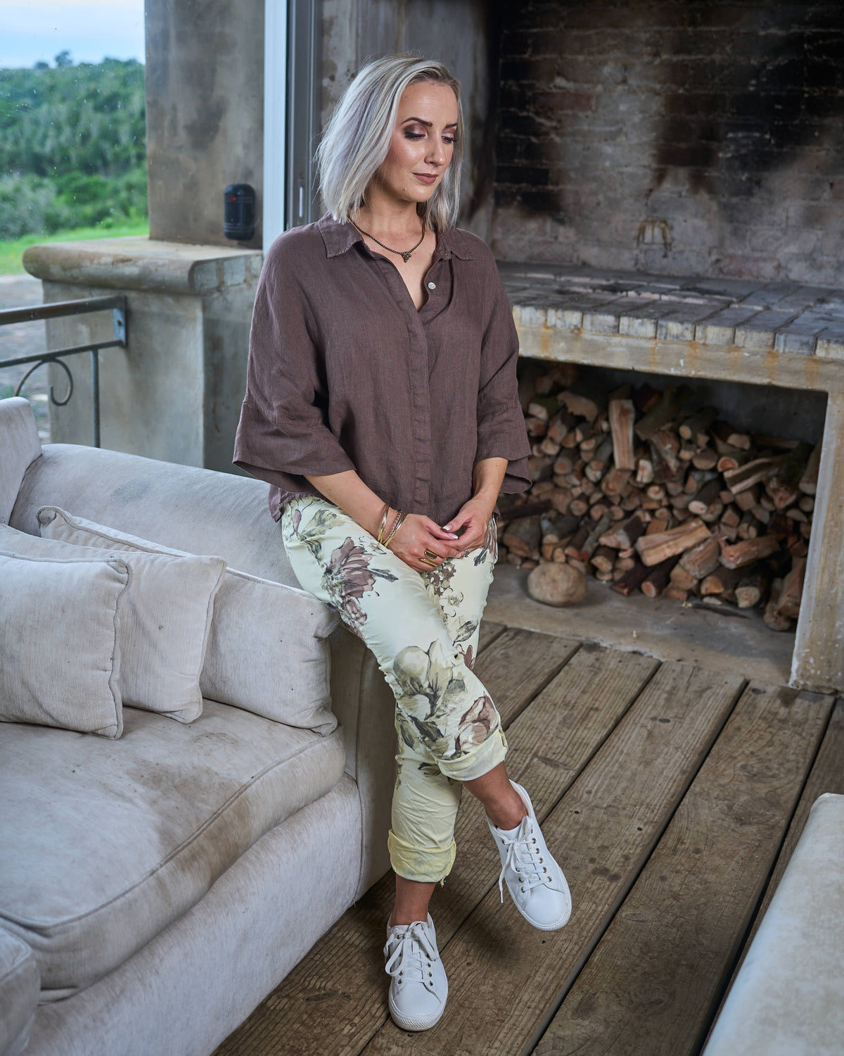 The Signature Linen Shirt | Rich Choc