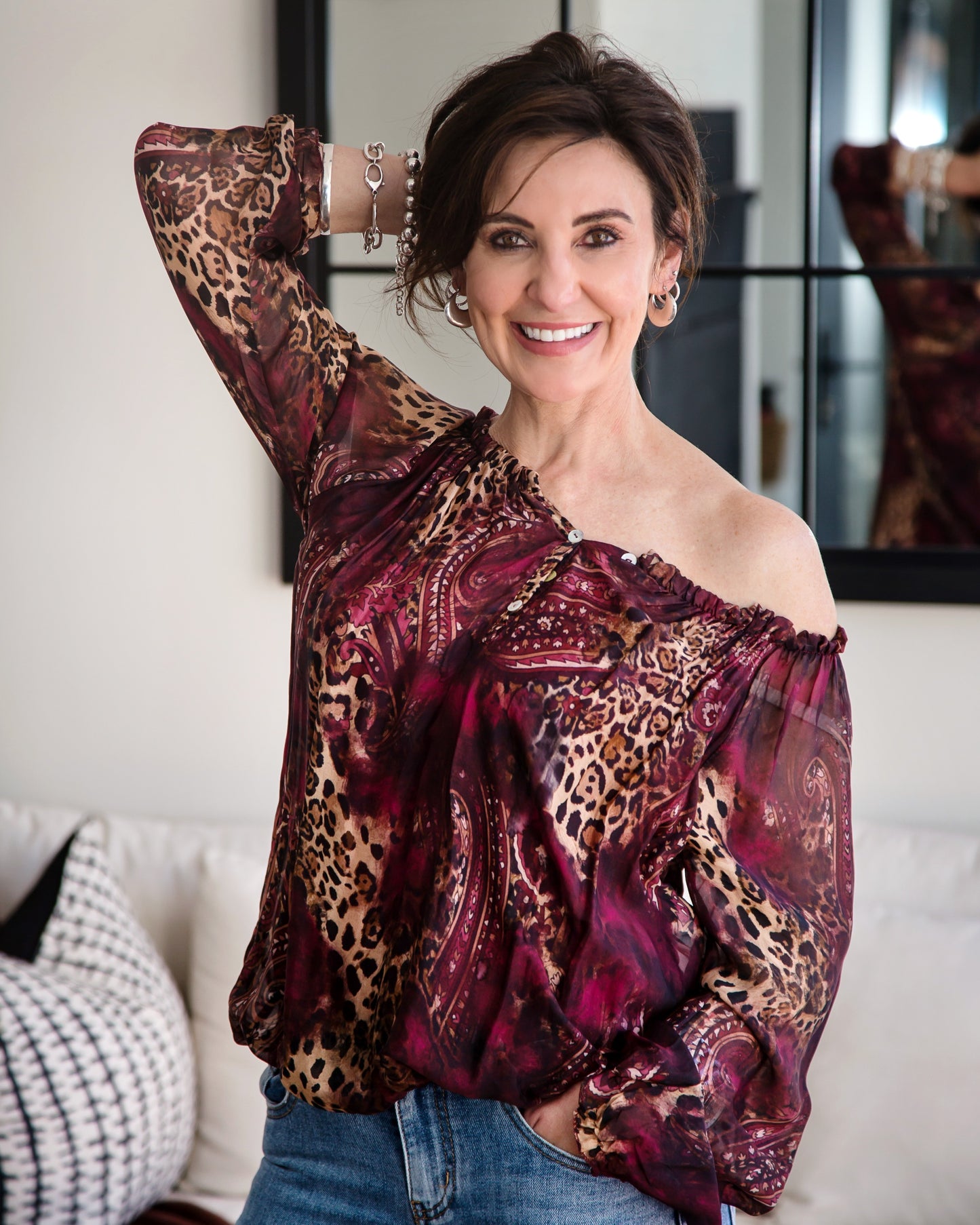 Wild Ember Top | Maroon