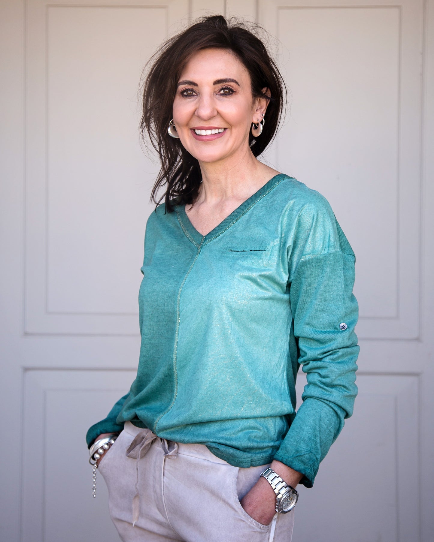 Mamma Mia Top | Teal