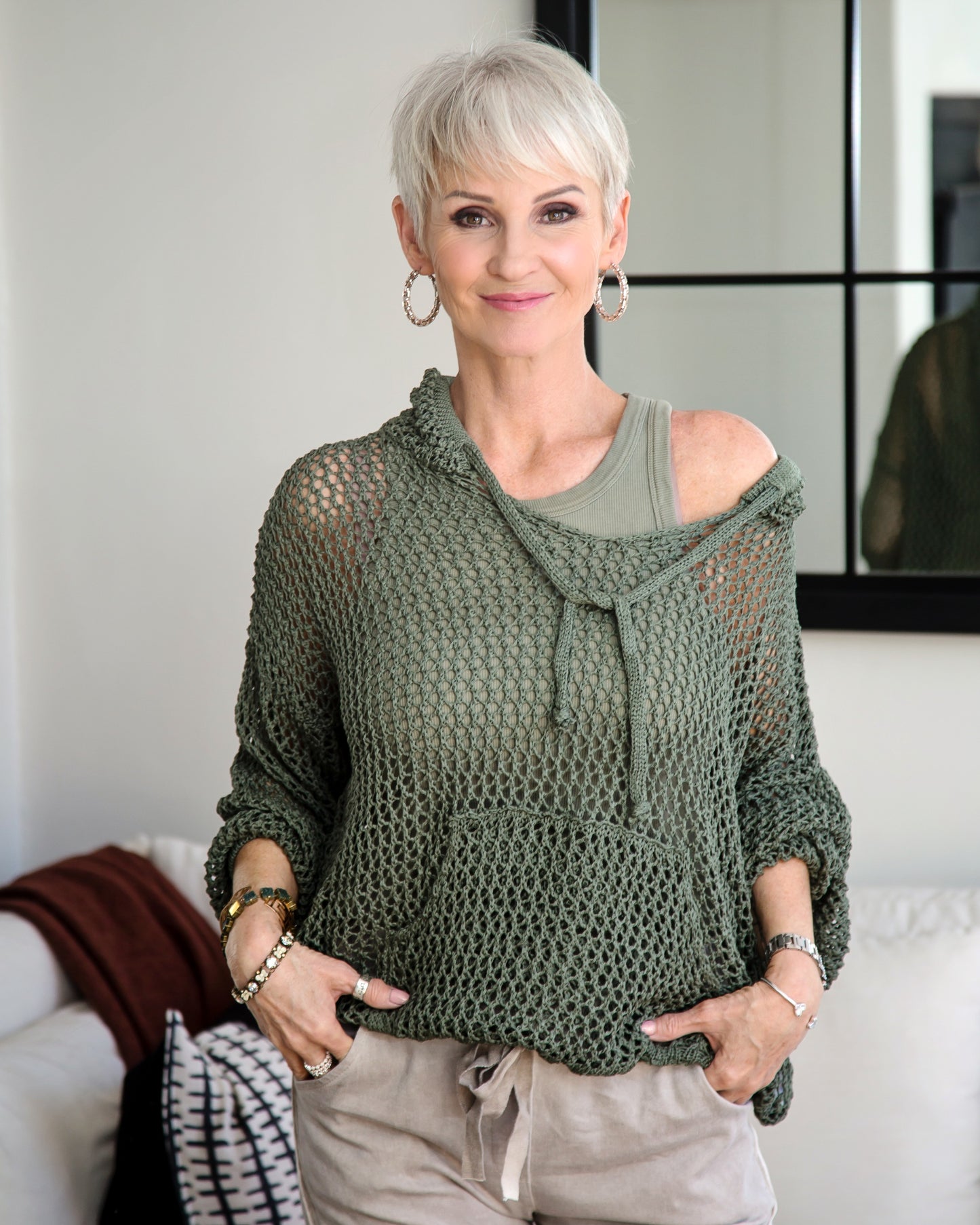 Endless Love Hoodie Knit | Olive