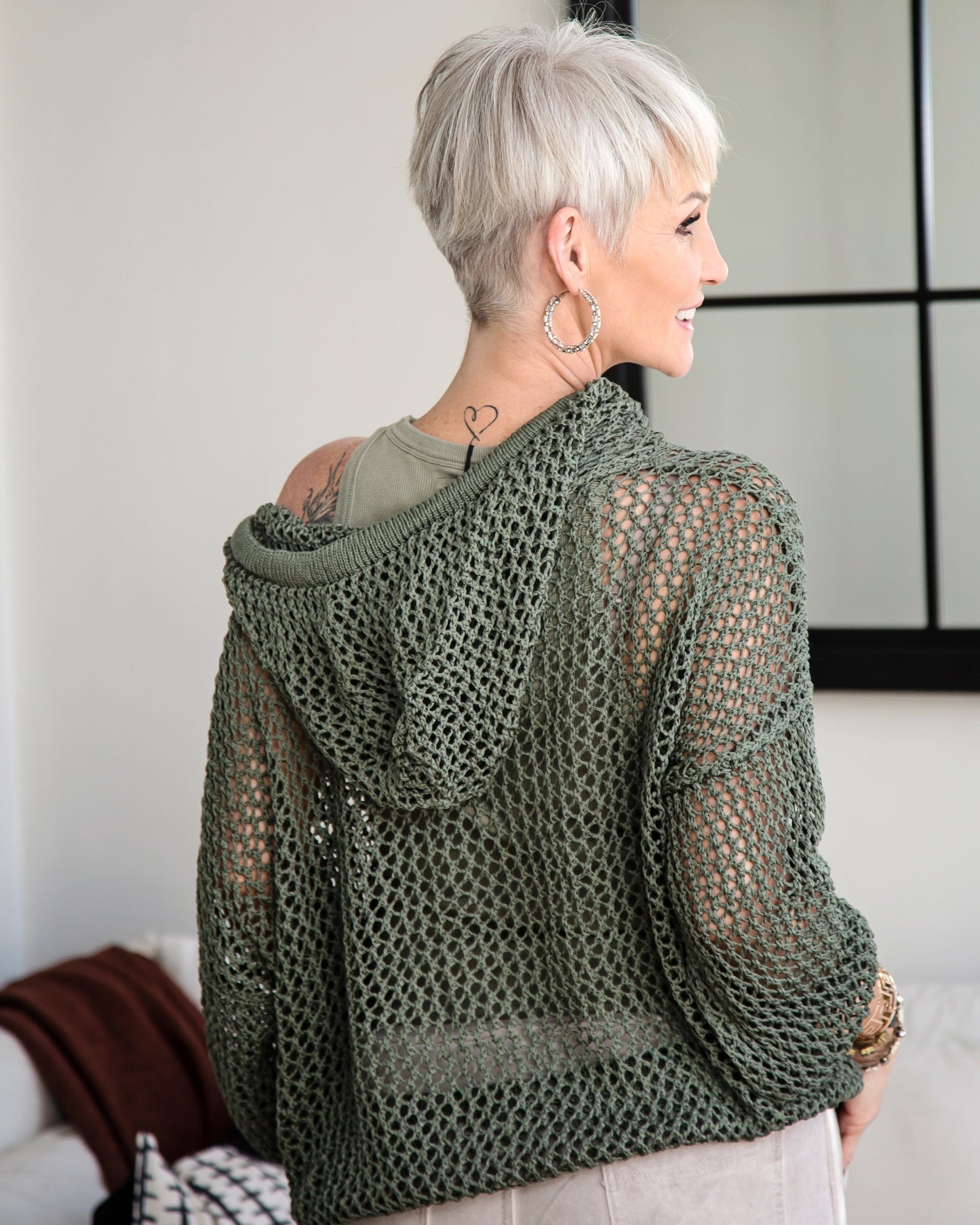 Endless Love Hoodie Knit | Olive