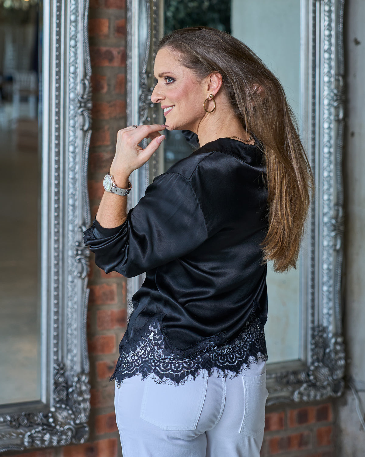 Timeless Lace Shirt | Black