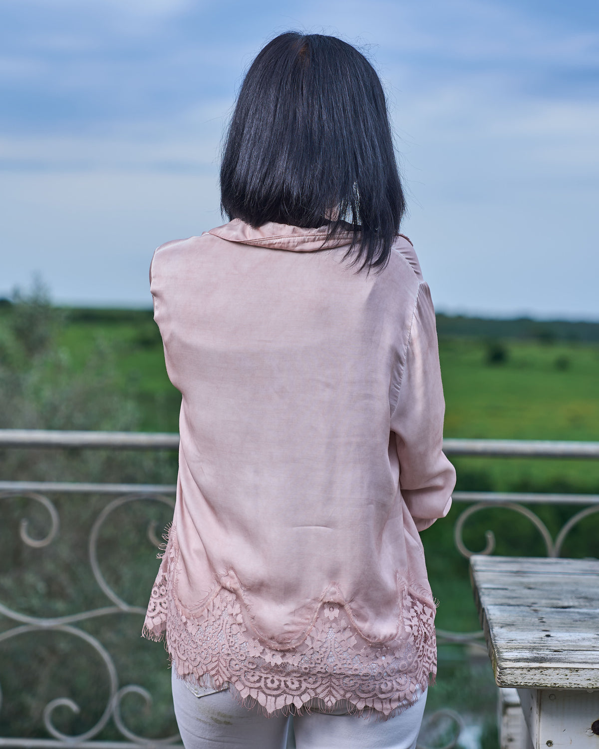 Timeless Lace Shirt | Blush