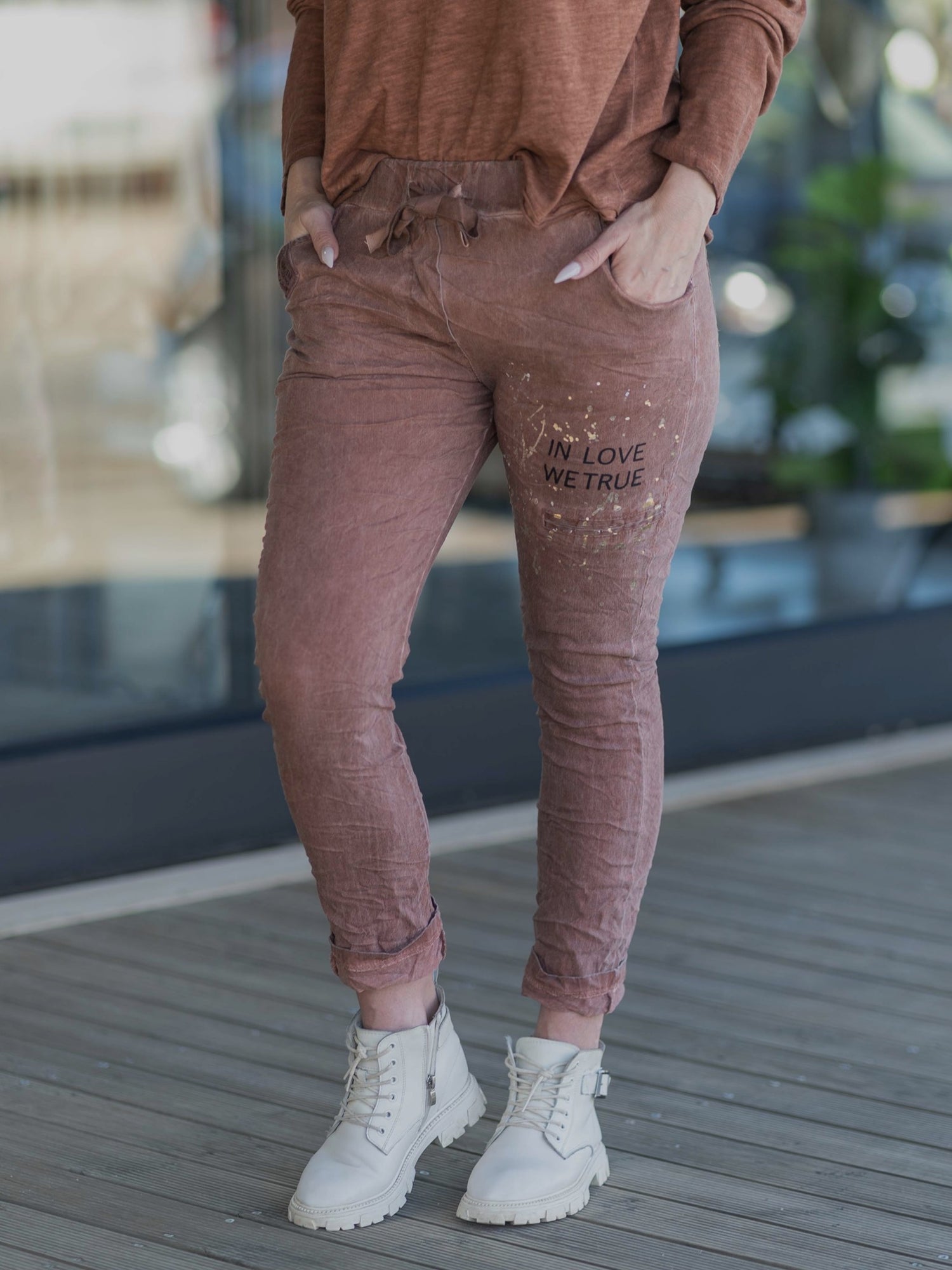 True Love Drawstring Pants | Rust