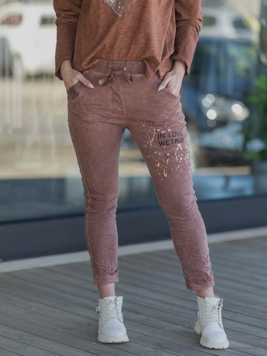 True Love Drawstring Pants | Rust