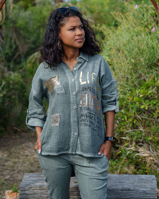 Unpredictable Life Shirt | Olive