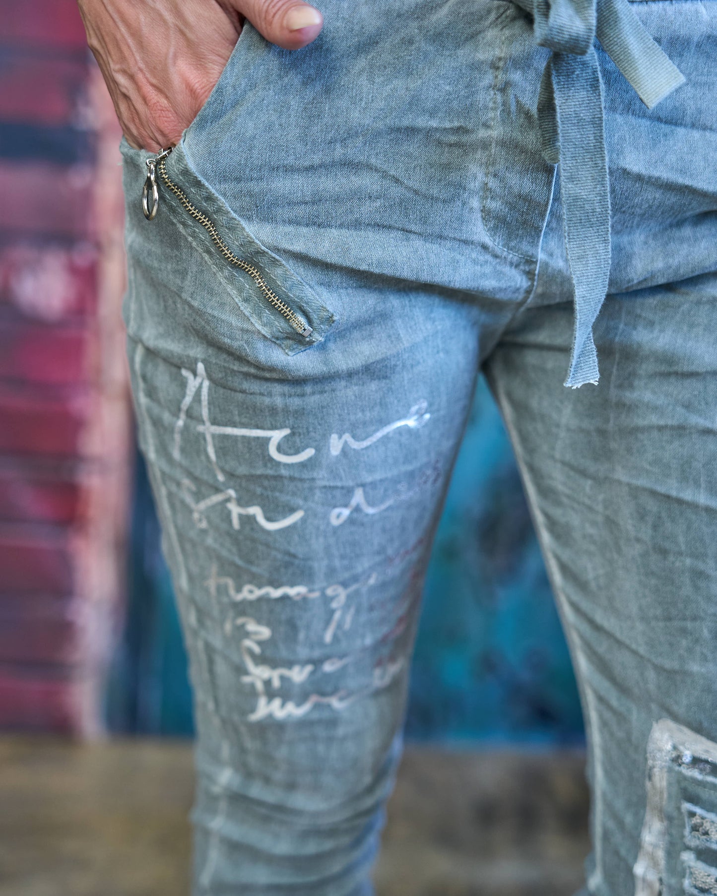 Verona Drawstring Pants | Sea Foam