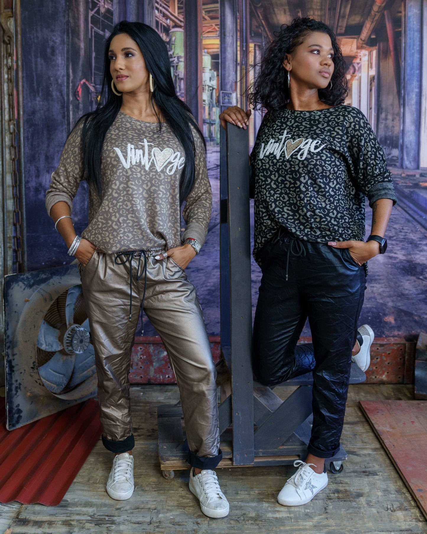 My Mistake Drawstring Pants | Shiny Black