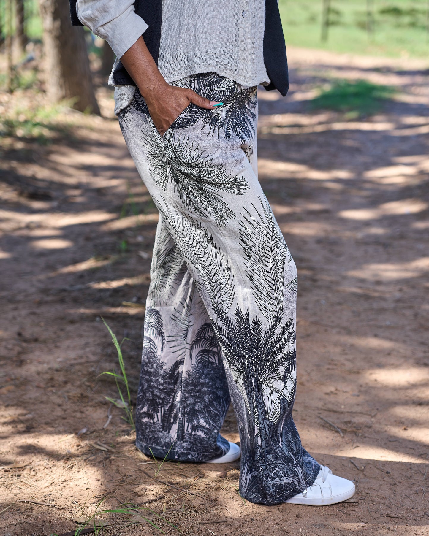 Walking Free Linen Pants | Print