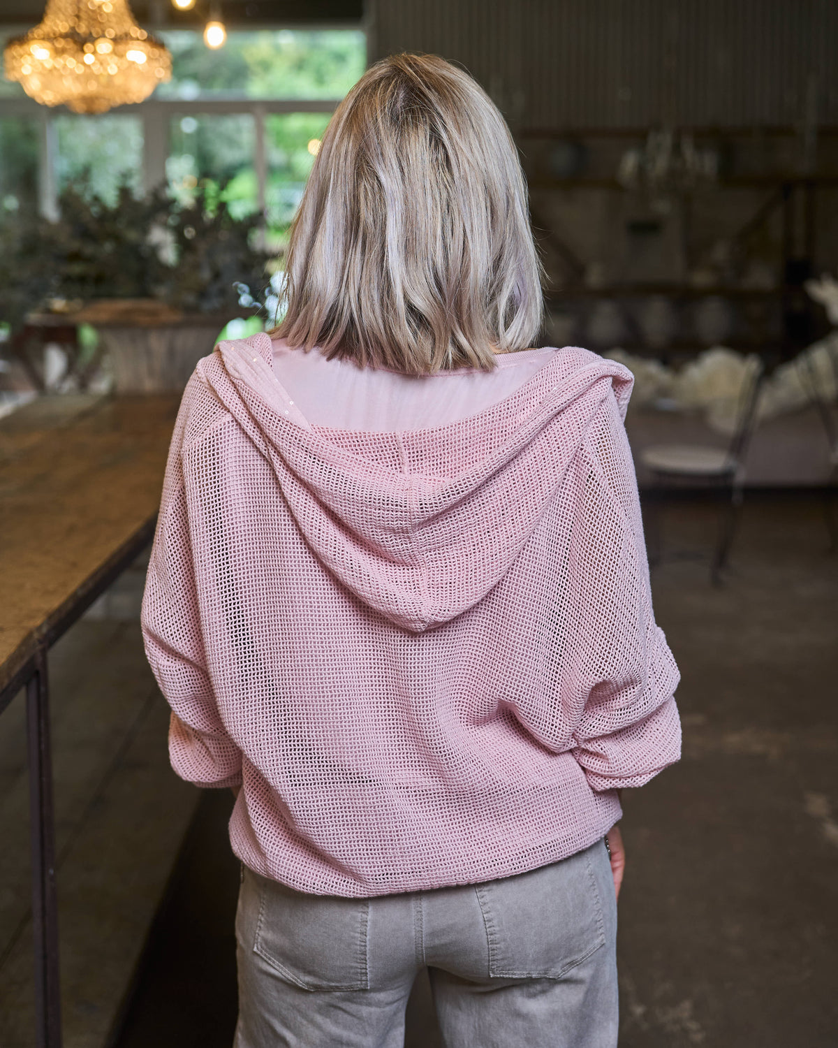 Weekend In Tuscany Hoodie | Pink