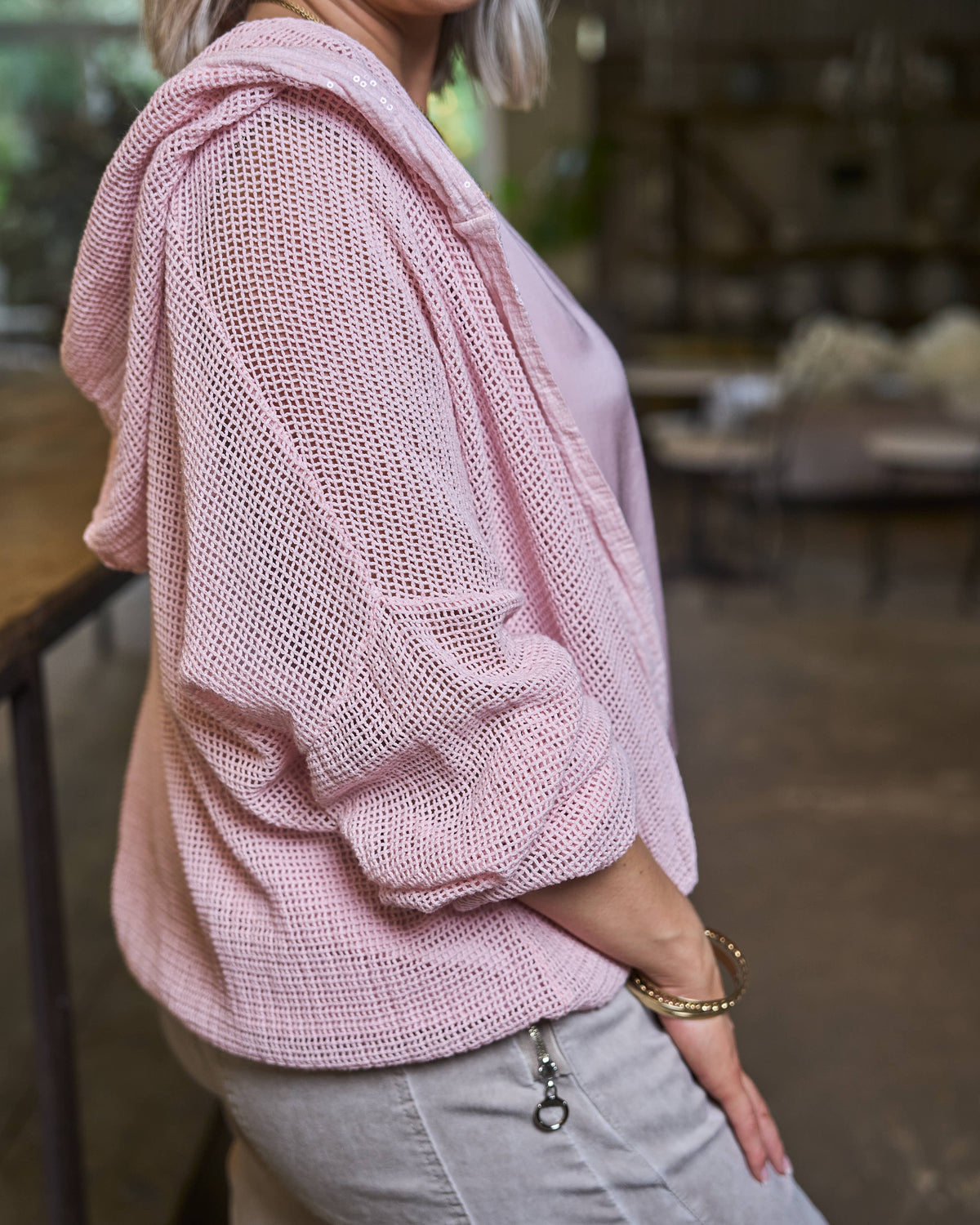 Weekend In Tuscany Hoodie | Pink