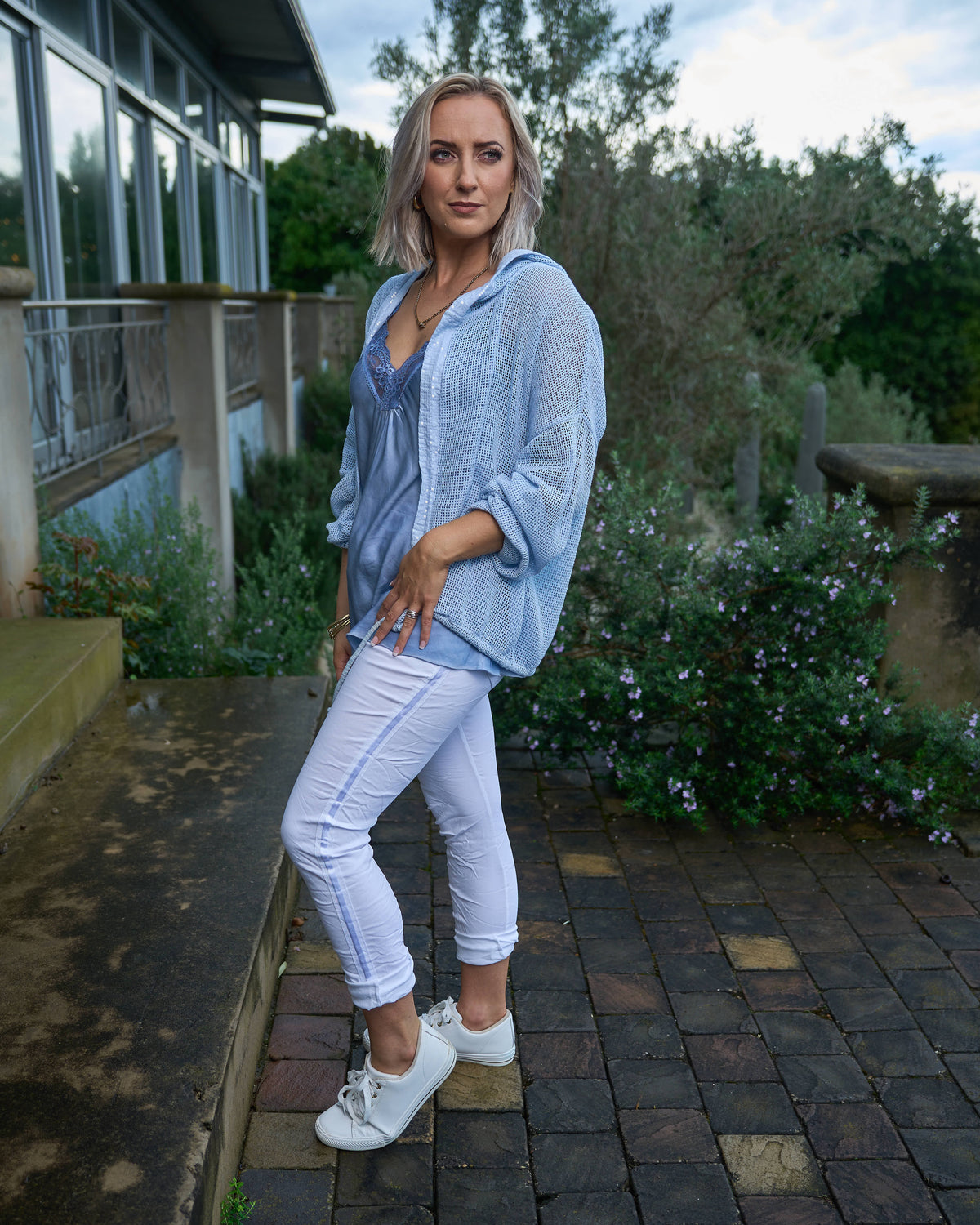 Weekend In Tuscany Hoodie | Blue
