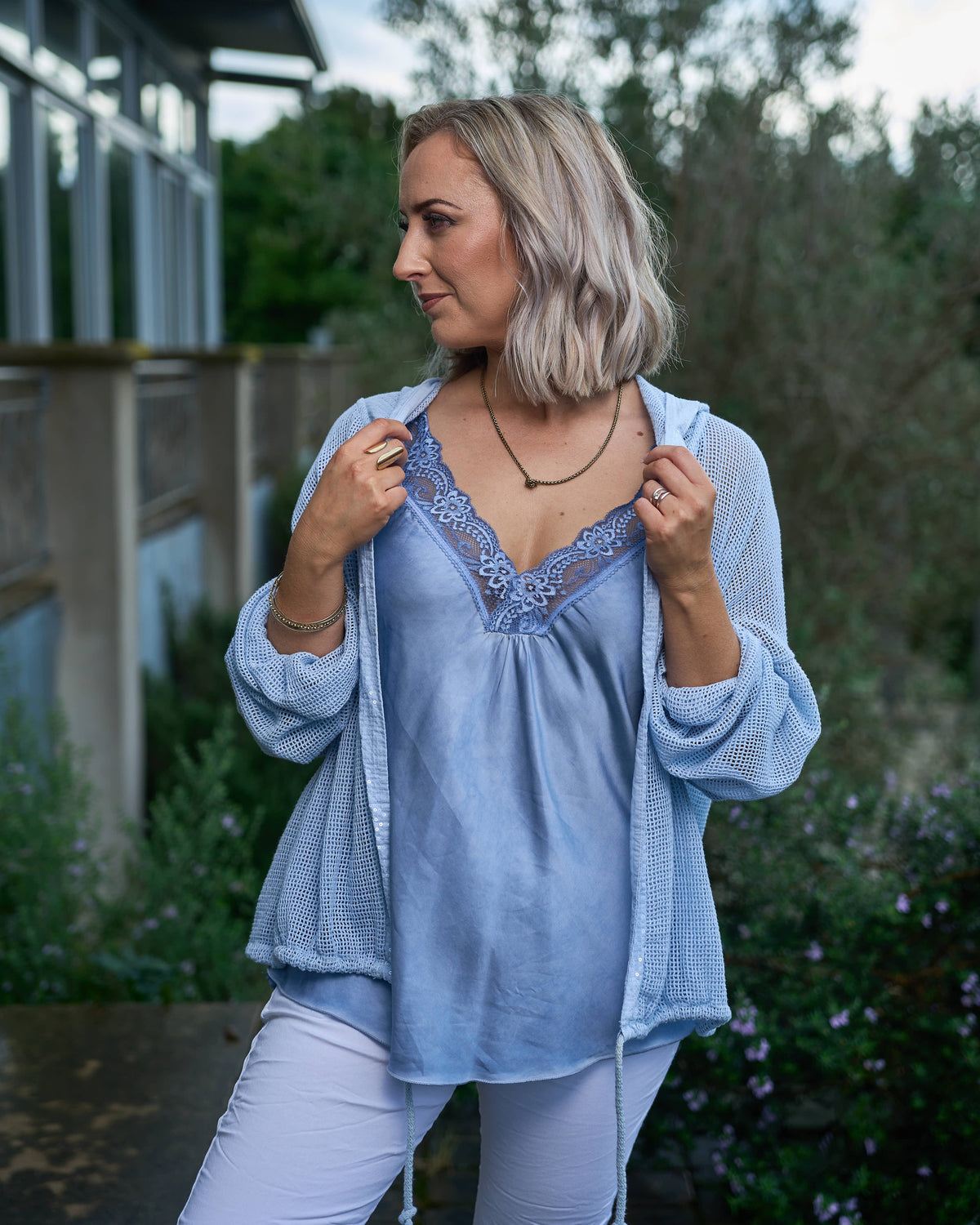 Weekend In Tuscany Hoodie | Blue