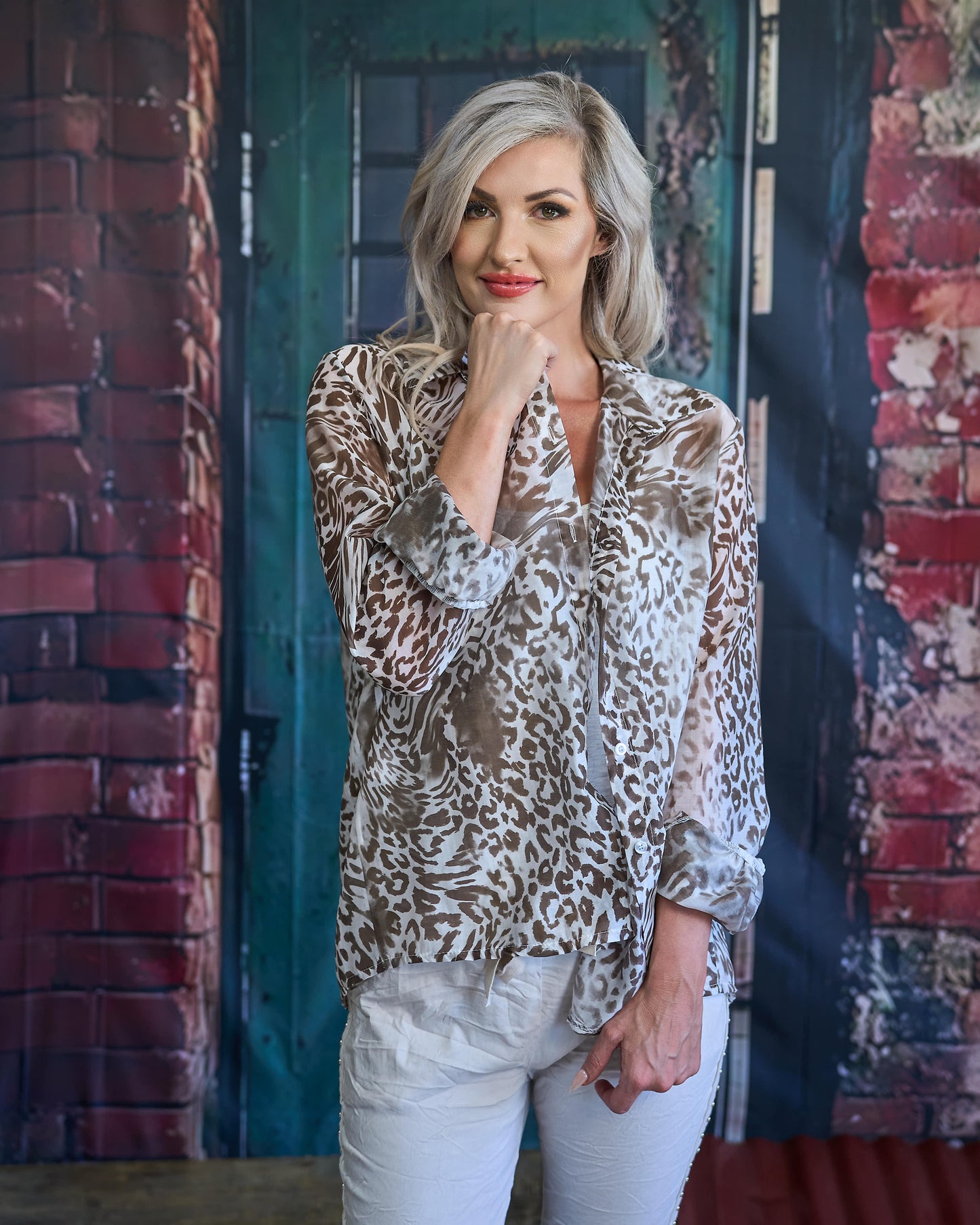 City Lights Drawstring Pants | Beige