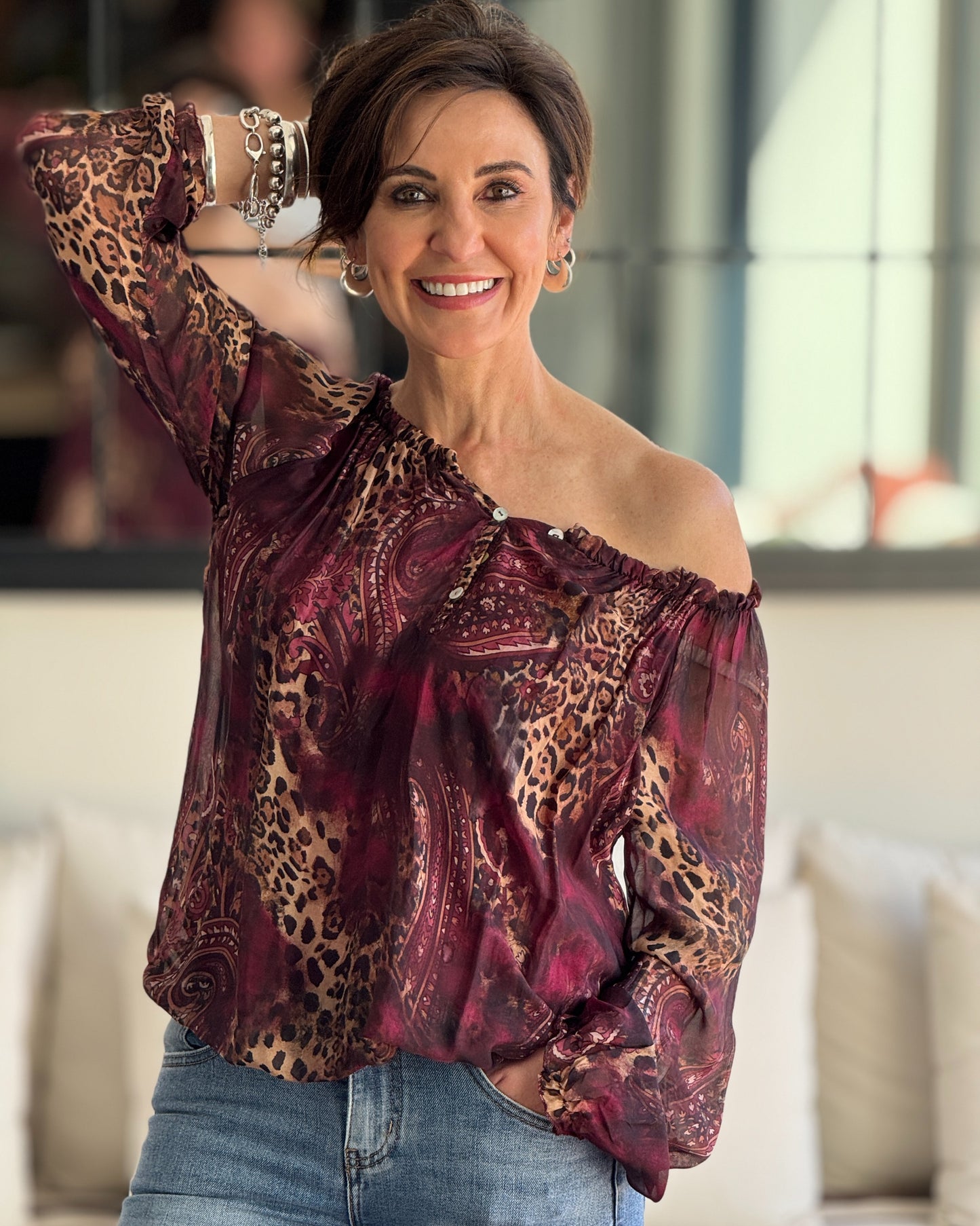 Wild Ember Top | Maroon