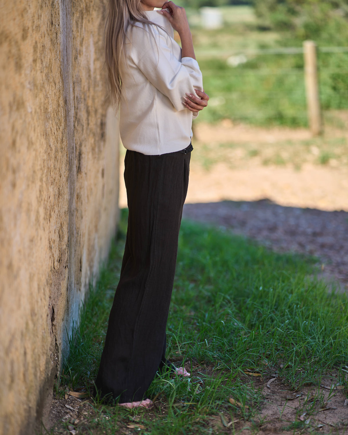 Zip Knitted Cardigan | Milk