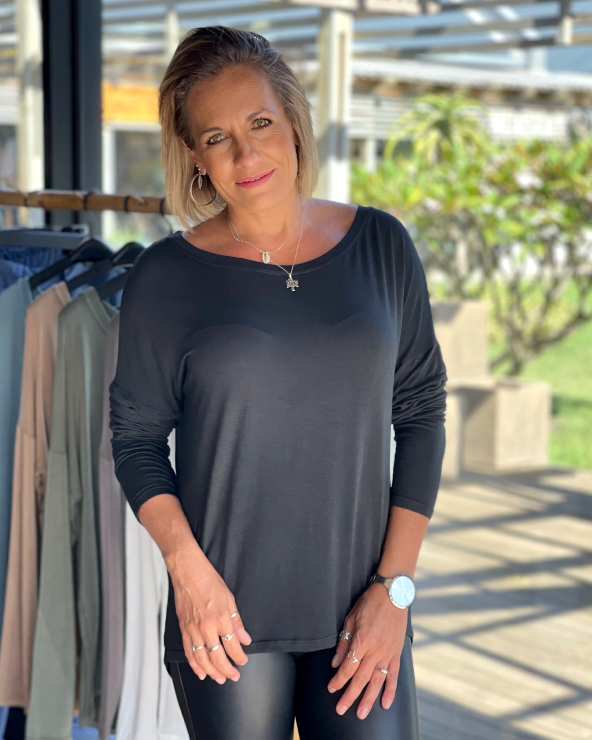 There are a big demand for basics used for layering underneath garments which gives you the illusion of overall extra length as well as warmth throughout the winter. We have them is 6 available colour